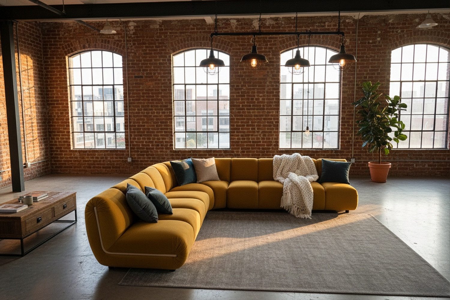 KAWOLA 3,5-Sitzer LAYLA – Modulares Sofa 5-tlg. – Ecksofa Samt – wandelbare Couch, Flexibel kombinierbar, bequemer Velvet-Bezug, hoher Sitzkomfort