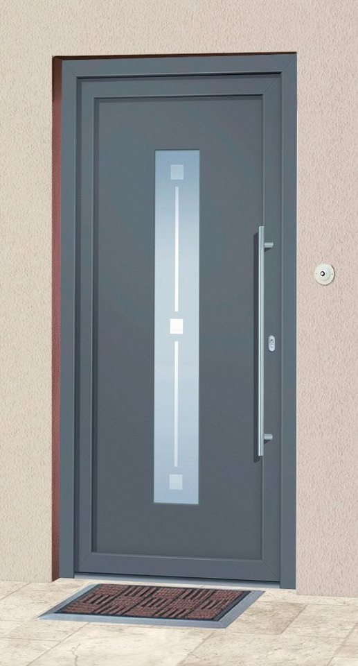 Roro Aluminium-Haustür »Andorra« BxH: 100x200 cm anthrazit online kaufen | OTTO Roro Aluminium-Haustür »Andorra« BxH: 100x200 cm anthrazit online kaufen | OTTO