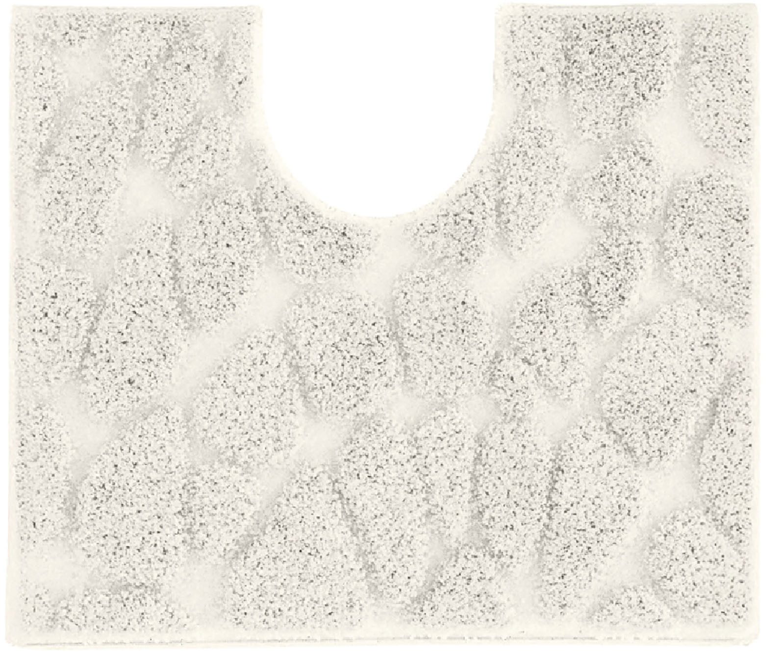 Grund Badematte Ashtar, Badvorleger, Badezimmer Teppich, 3D-Design, Höhe 20 mm, rutschhemmend beschichtet, schnell trocknend, Polyester, rechteckig, 3-tlg. Stand-WC Set, Hoch-Tief-Design mit organischer Steinoptik, Made in Europe