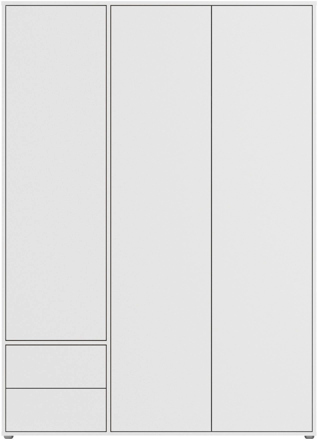 rauch Drehtürenschrank Kleiderschrank Schrank Garderobe Wäscheschrank NABILA viel Stauraum (in 3 verschiedenen Ausstattungen BASIC/CLASSIC/PREMIUM) mit 2 Schubl – Bild 5 von 5