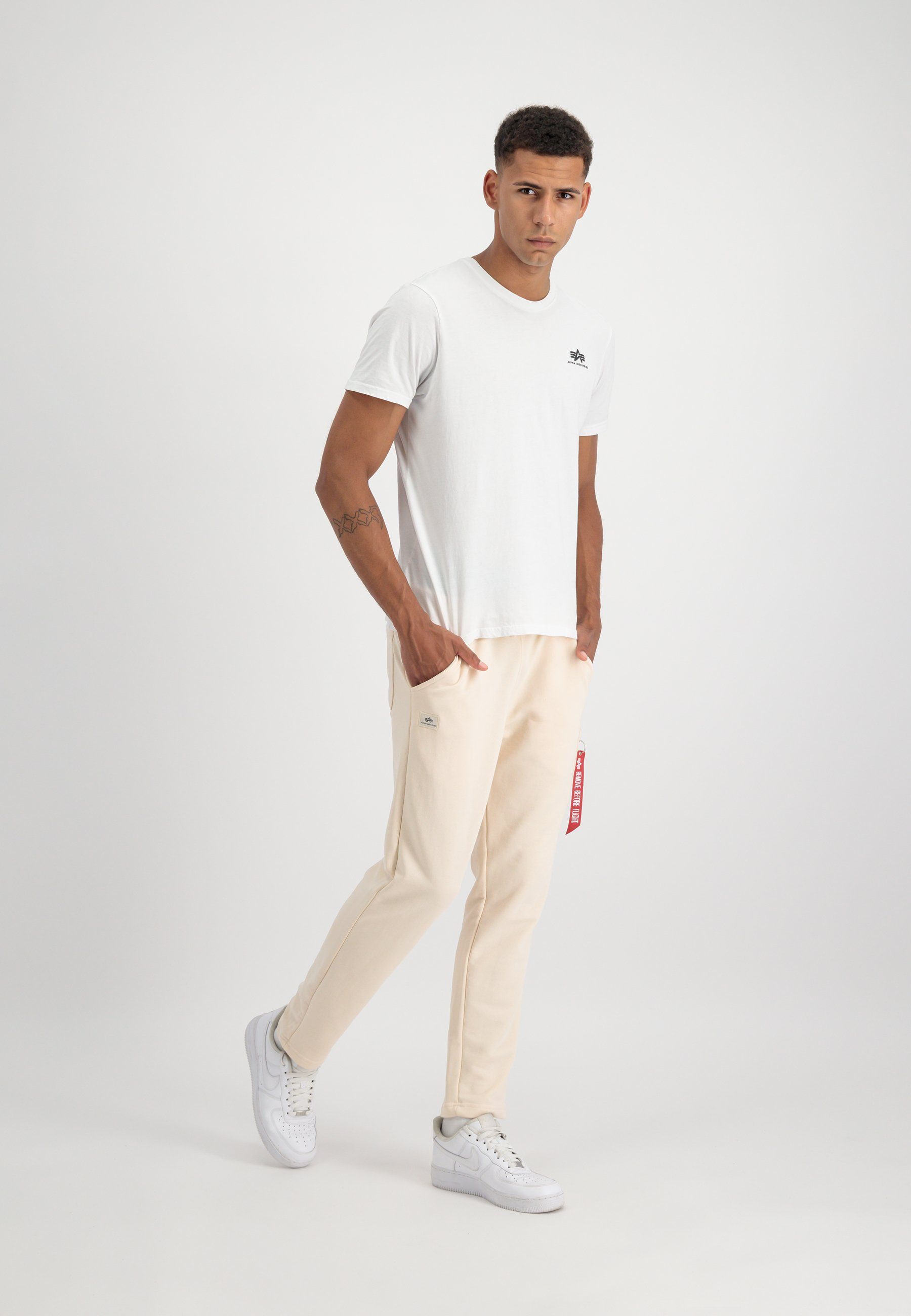 Leg Men - Industries jet Jogger white X-fit Jogginghose stream S Industries Alpha Alpha Jogger