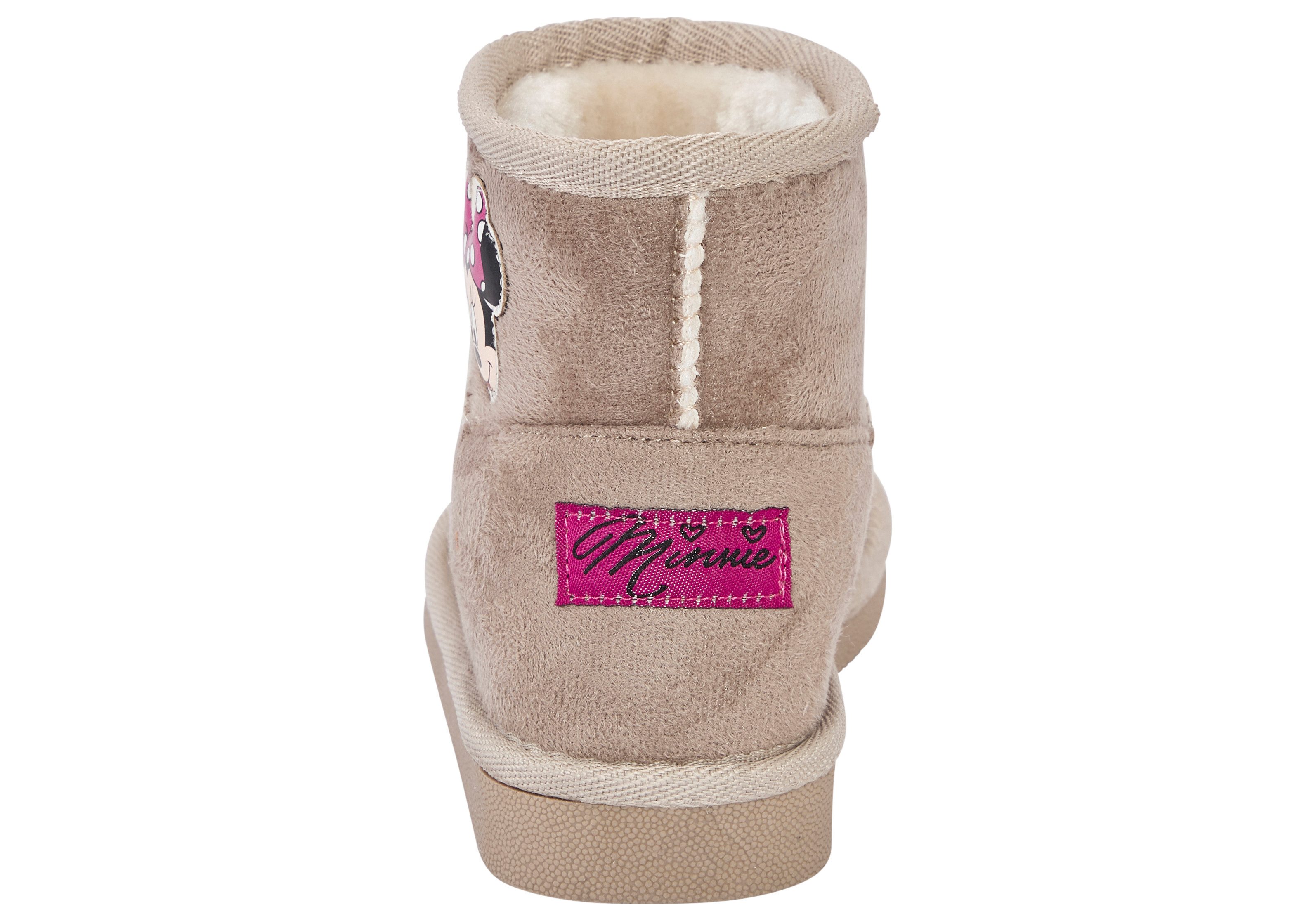 Disney MINNIE Schlupfboots (für Kinder) Winterschuhe, Winterboots, Snowboots, Schlupfstiefel, gefüttert
