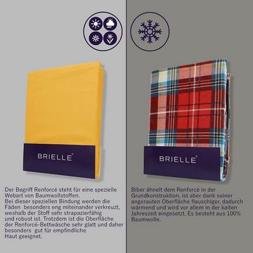 Bettwäsche Brielle Flanell Bettwäsche-Set aus 100% Baumwolle, Brielle, 100% Baumwolle/Flanell mit Reißverschluss