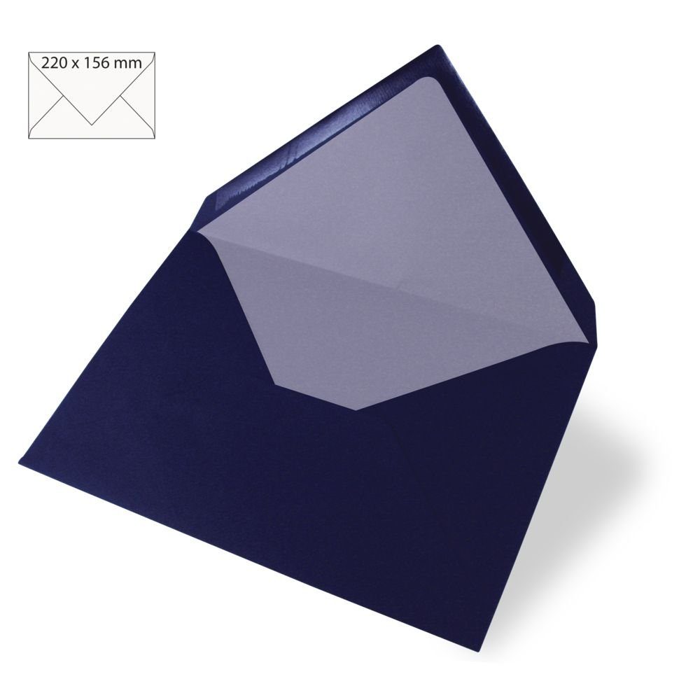 5x f.Karte Rayher uni Bastelkartonpapier A5 Kuvert na.blau 90g/qm