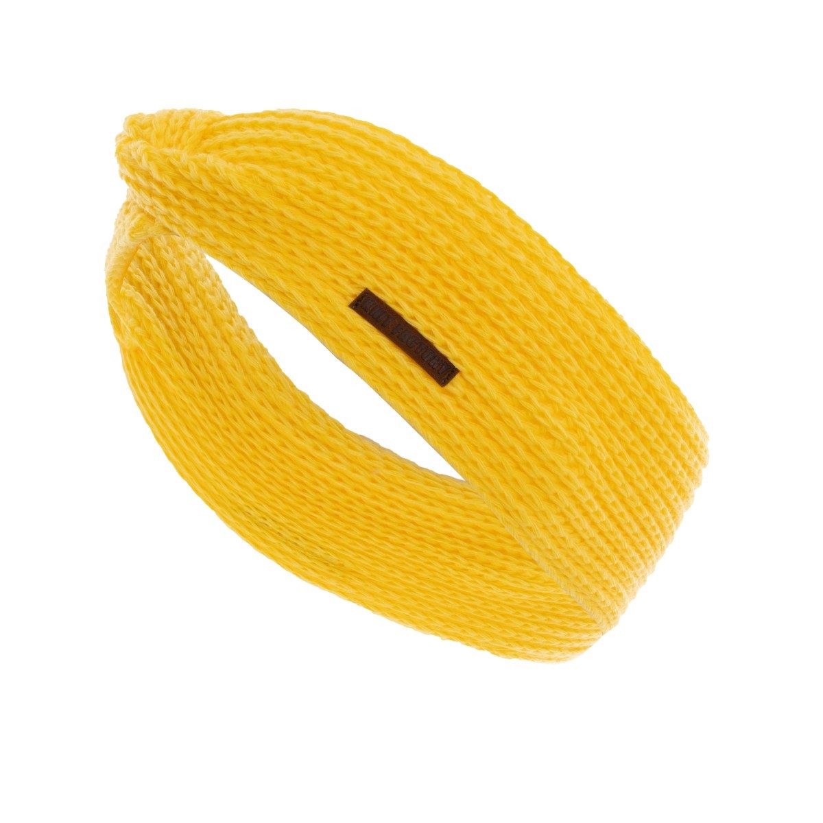 Knit Factory Stirnband Joy Stirnband Canario Yellow One Size (Set, 1-St., Spar-Set) Strick accesoires Wohnen sale winter herbst deko mode Damen Herren