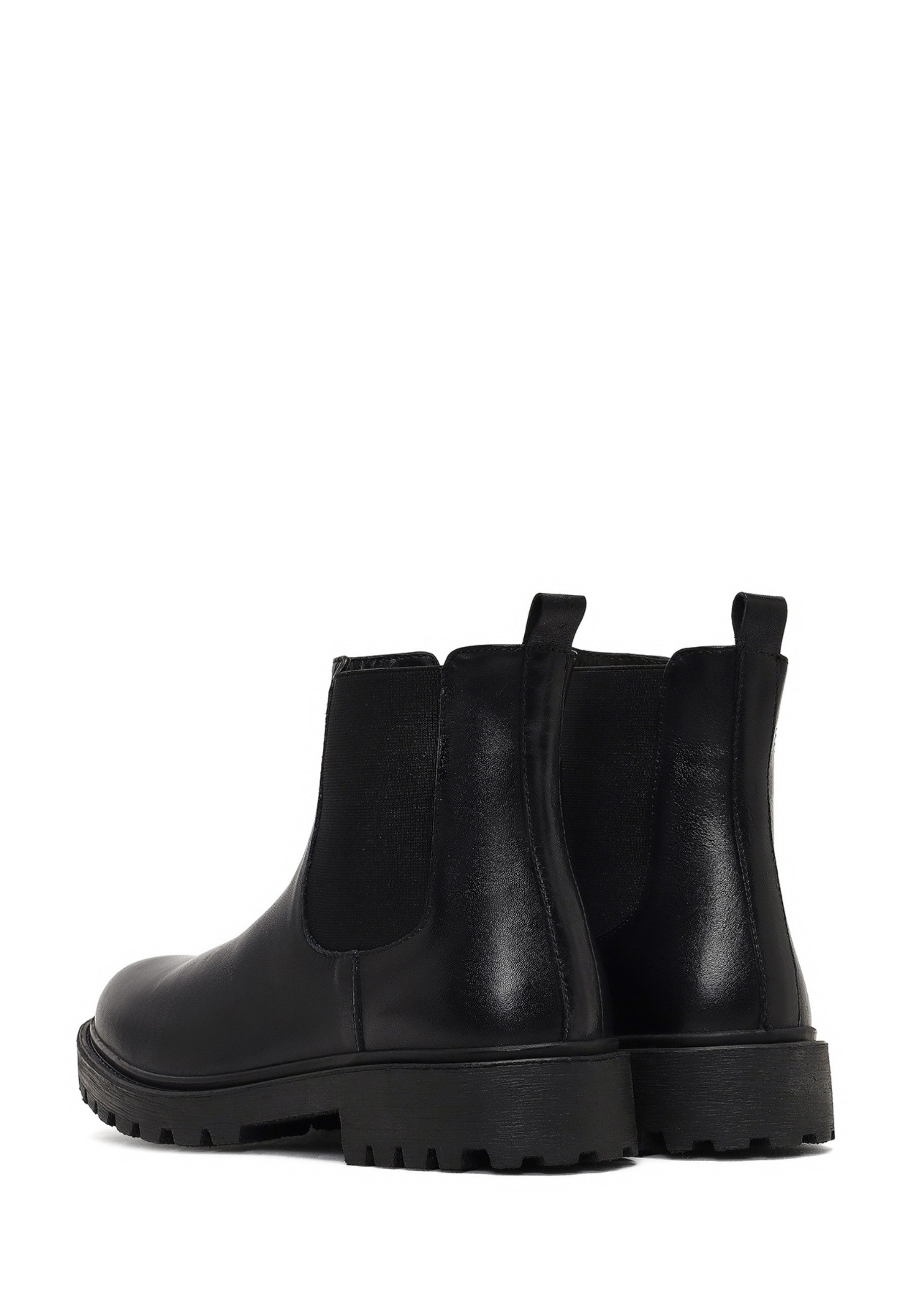 Derimod Chelsea-Stiefel aus Leder Chelseaboots Textilfutter, Gummisohle