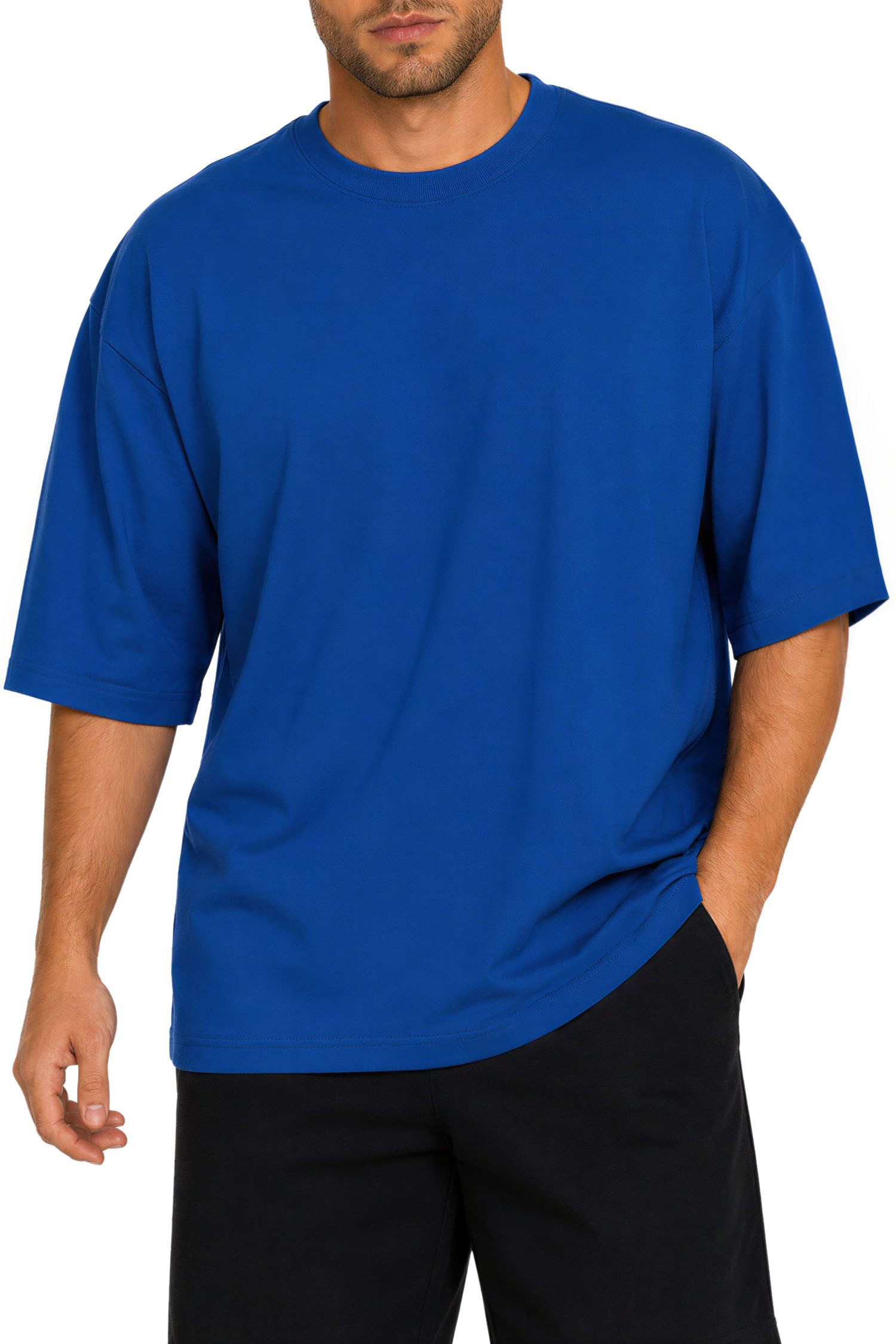 Reichstadt Oversize-Shirt Herren Oversized Kurzarmshirt 25RS070 Reines Baumwolljersey mit entspanntem Fall