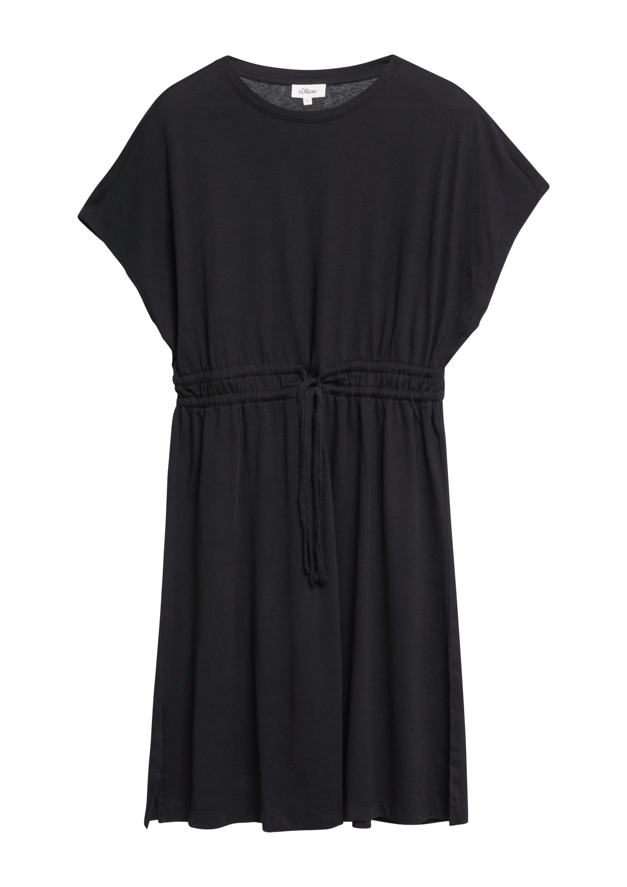 s.Oliver Minikleid Kleid Jersey-Kleid mit Tunnelzug