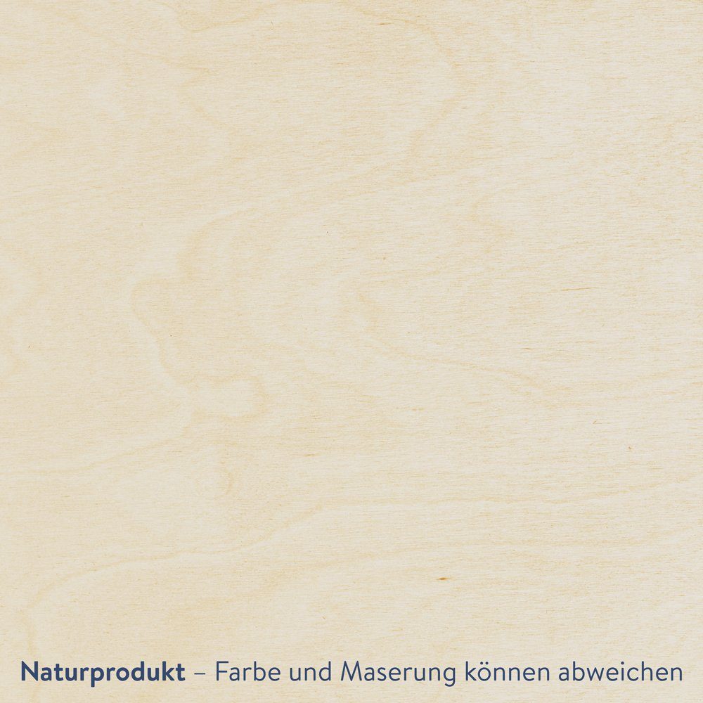 WANDStyle Wanddekoobjekt "Kreise" aus Holz (3 St), Pappel – Bild 4 von 4