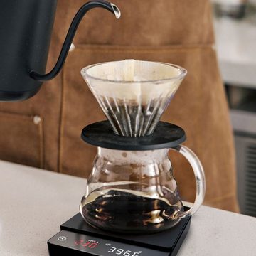 PFCTART Küchenwaage Mini-Handkaffeewaage mit praktischer Zeitautomatik
