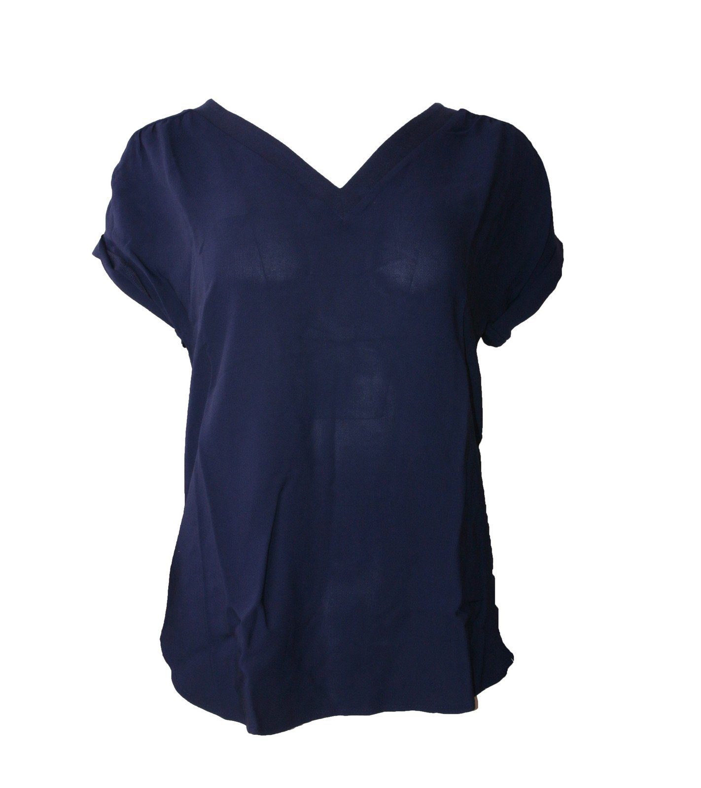 Esprit Blusentop »ESPRIT Collection Bluse modisches Damen Blusen-Shirt mit  Ärmelaufschlag und V-Ausschnitt Trend-Bluse Blau« online kaufen | OTTO