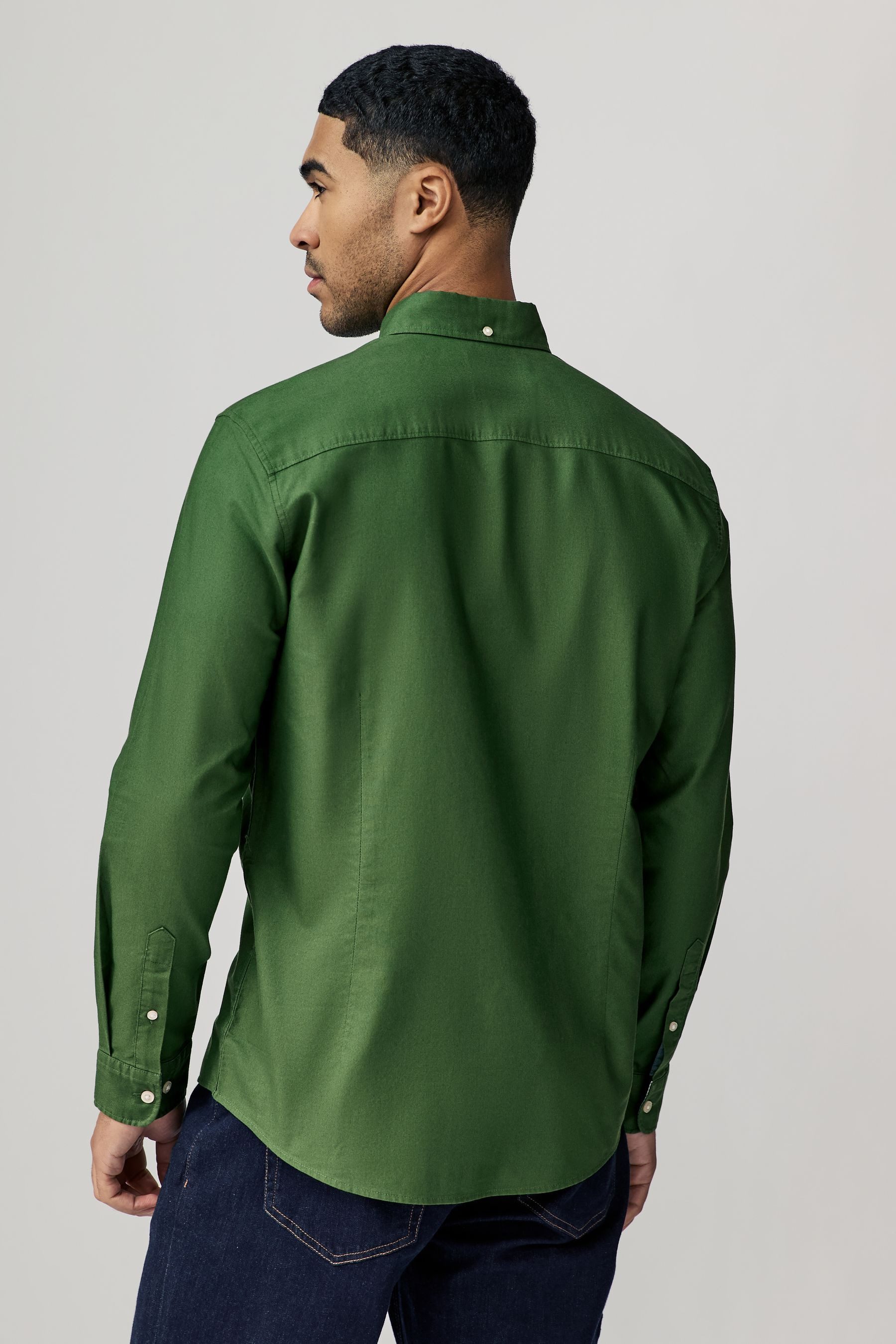 Next Langarmhemd Langärmeliges Oxfordhemd im Slim günstig online kaufen