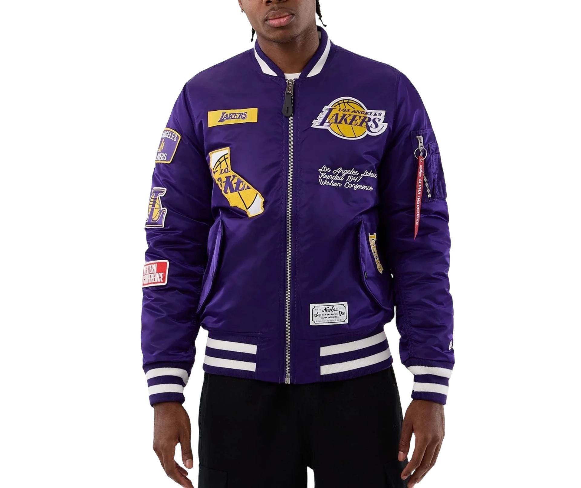 New Era Bomberjacke Jacke New Era Alpha Los Angeles Lakers günstig online kaufen