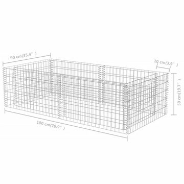 DOTMALL Pflanzkübel Pflanzkübel Steinkorb 180×90×50 cm