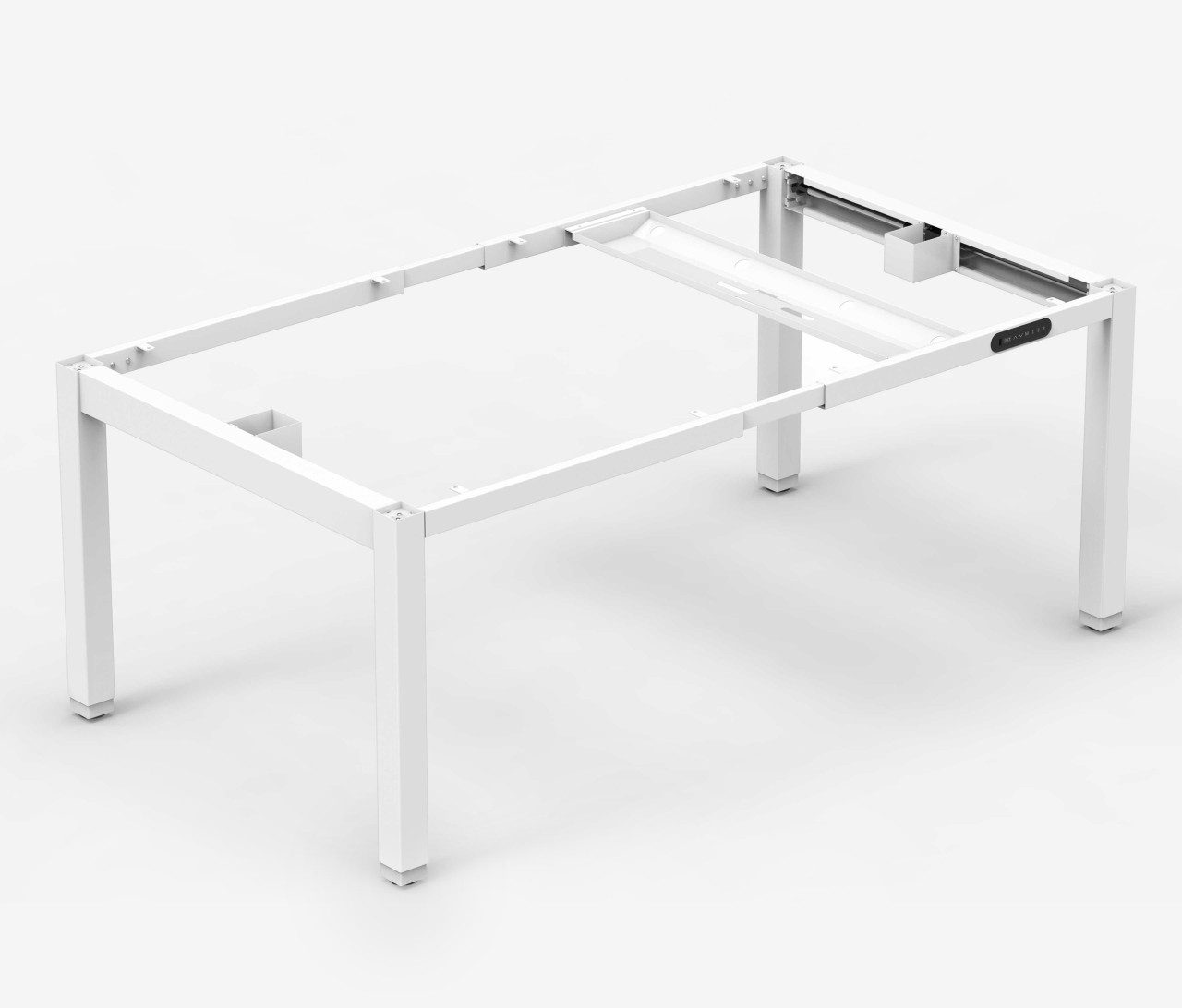 Ergolutions Schreibtisch PRIMUS 4-Bein elektrisch höhenverstellbarer Schreibtisch, 160 kg Traglast / USB-A / Leise / Timer / Memory / Kollisionssensor