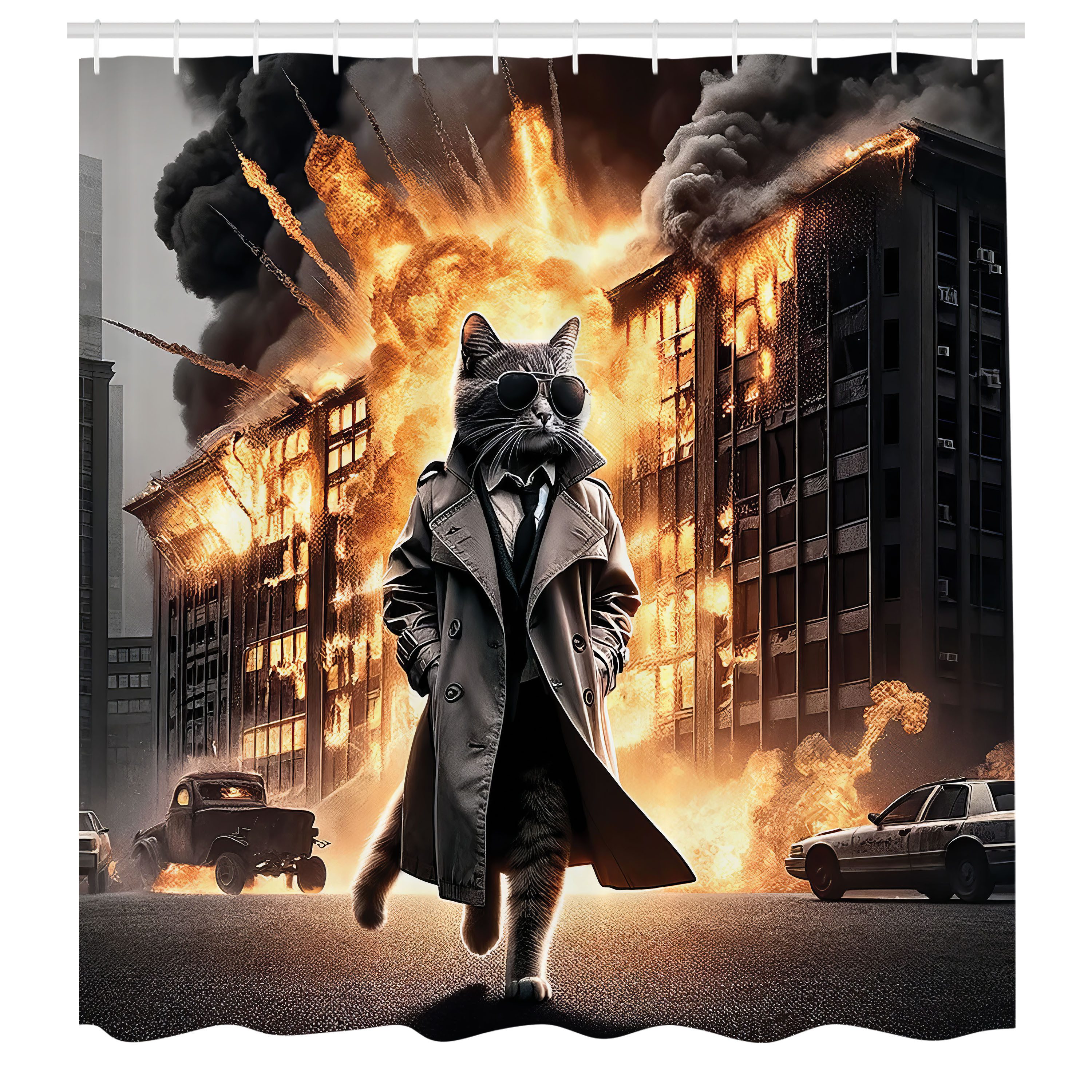 Hellorange Dunkelgrau