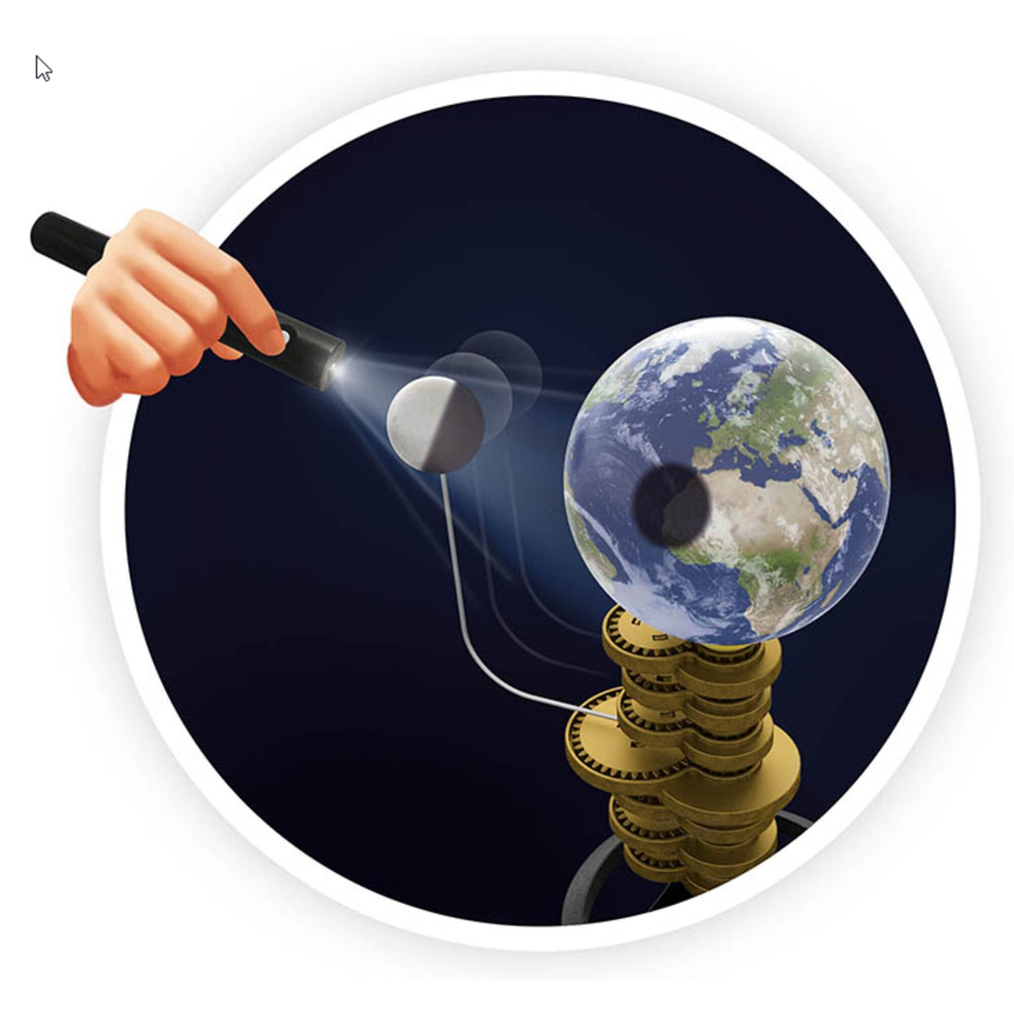 Buki Teleskop Buki Sonnensystem mit Motorantrieb