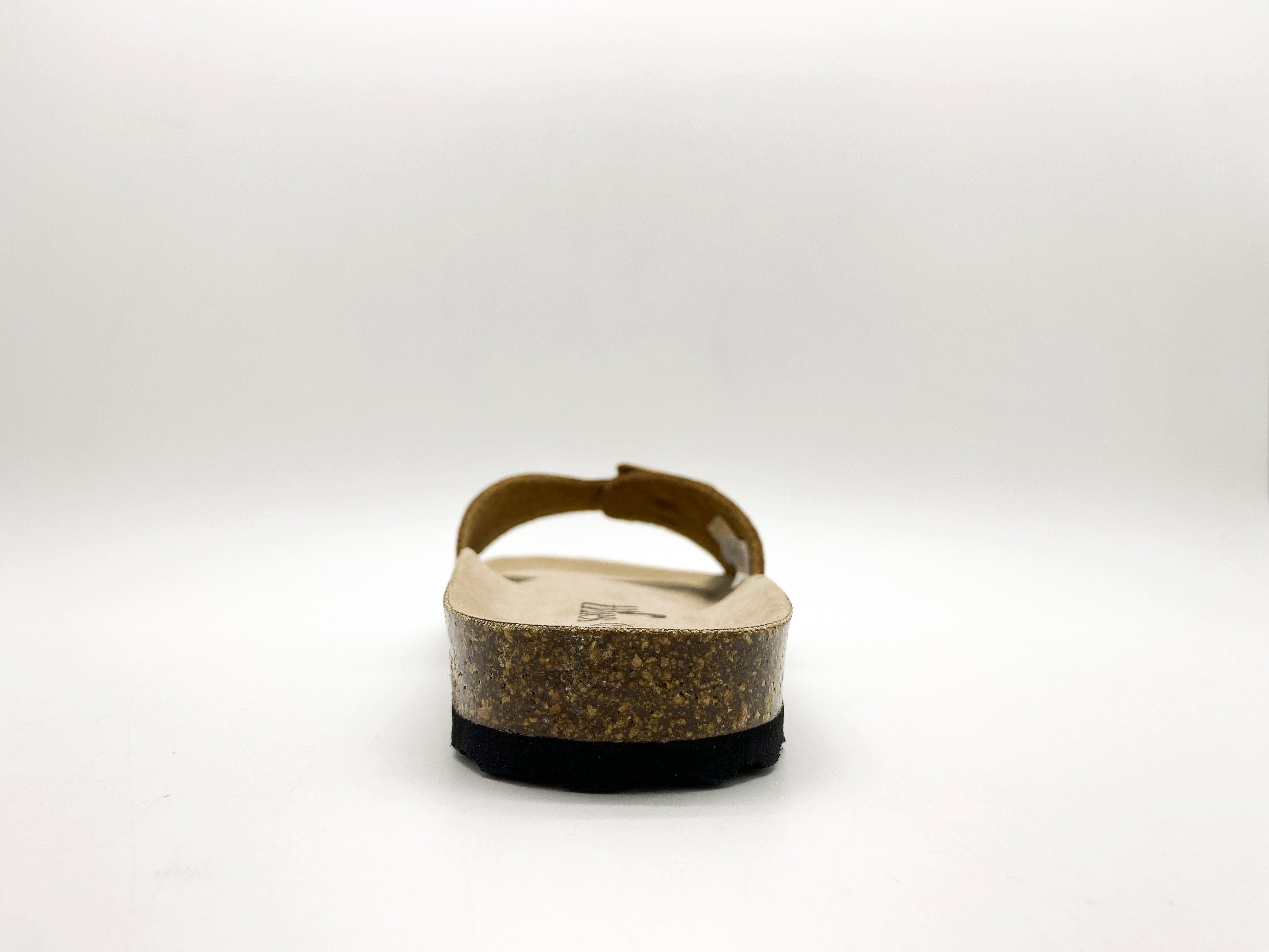 thies 1856 ® Eco Vegan Strap Cognac Covered Sandale Bio Sandal