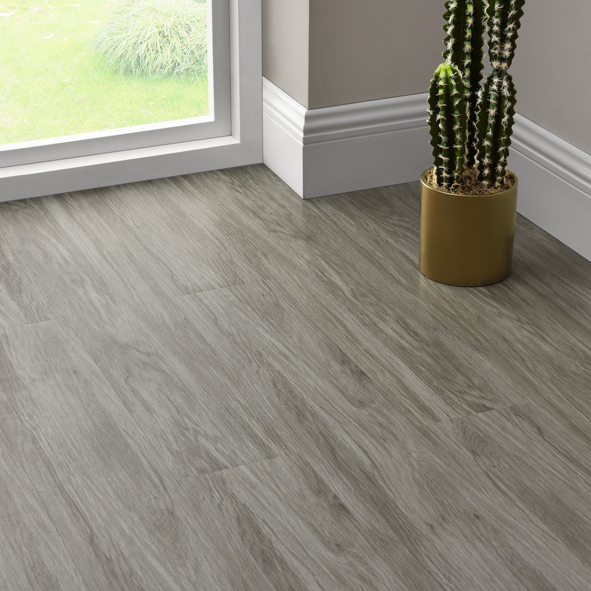 neu.holz Vinylboden, »Vanola« Vinyl Laminat Selbstklebend 3,92 m² Stonewashed Oak