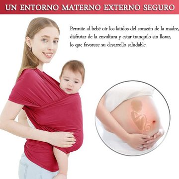 DTC GmbH Babytrage Tragetuch Babytragetasche für Neugeborene, Kleinkinder (Universalgröße), 530×58cm, elastisch bis 16kg