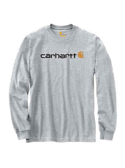 Carhartt Langarmshirt Carhartt Long-Sleeve Logo grau