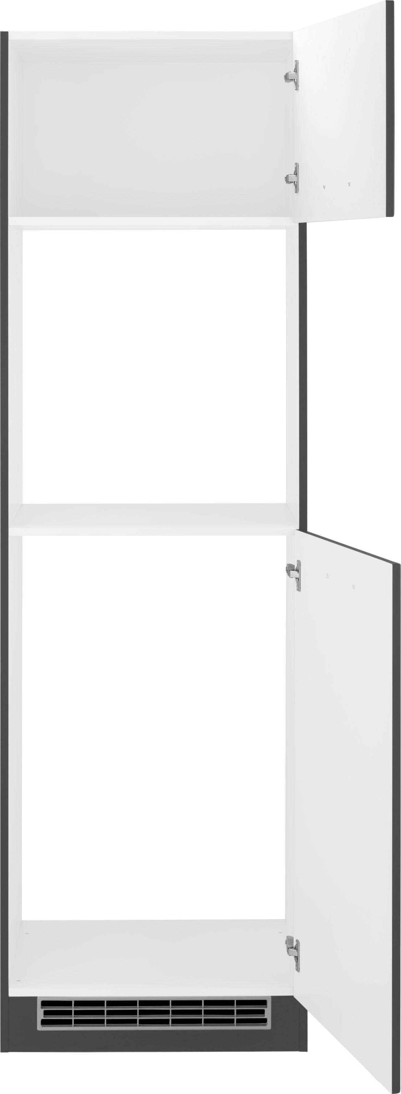 Einbaukühlschrank, Nischenhöhe für Kehl 88cm grau HELD grafit | MÖBEL Backofen/Kühlumbauschrank