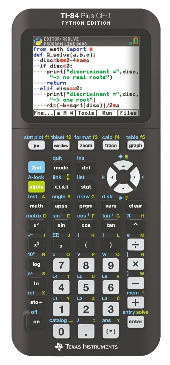 Texas Instruments Taschenrechner TI-84 Plus CE-T Python Edition