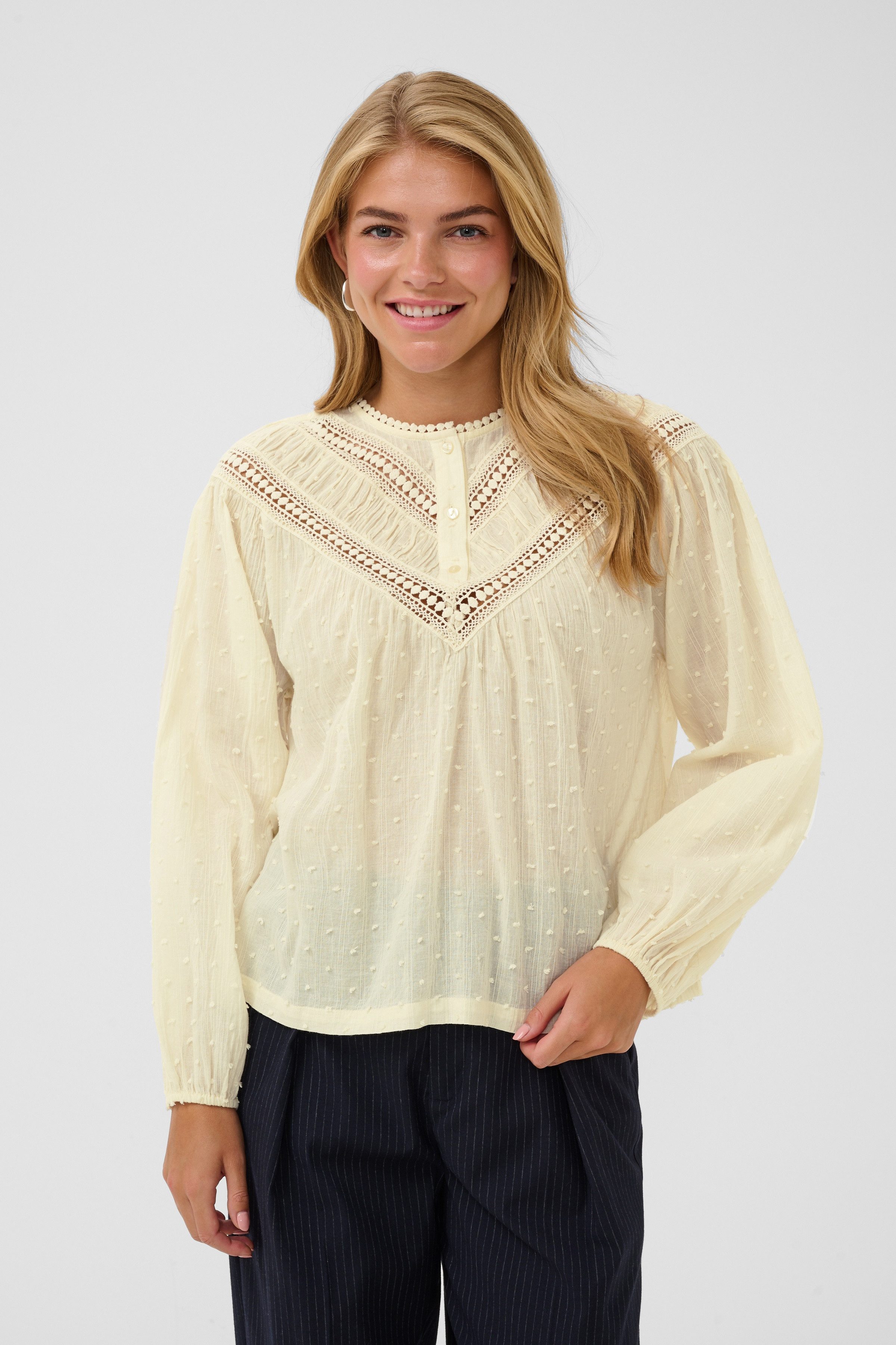 Saint Tropez Langarmbluse TuttiSZ Blouse Baumwolle, A-shape