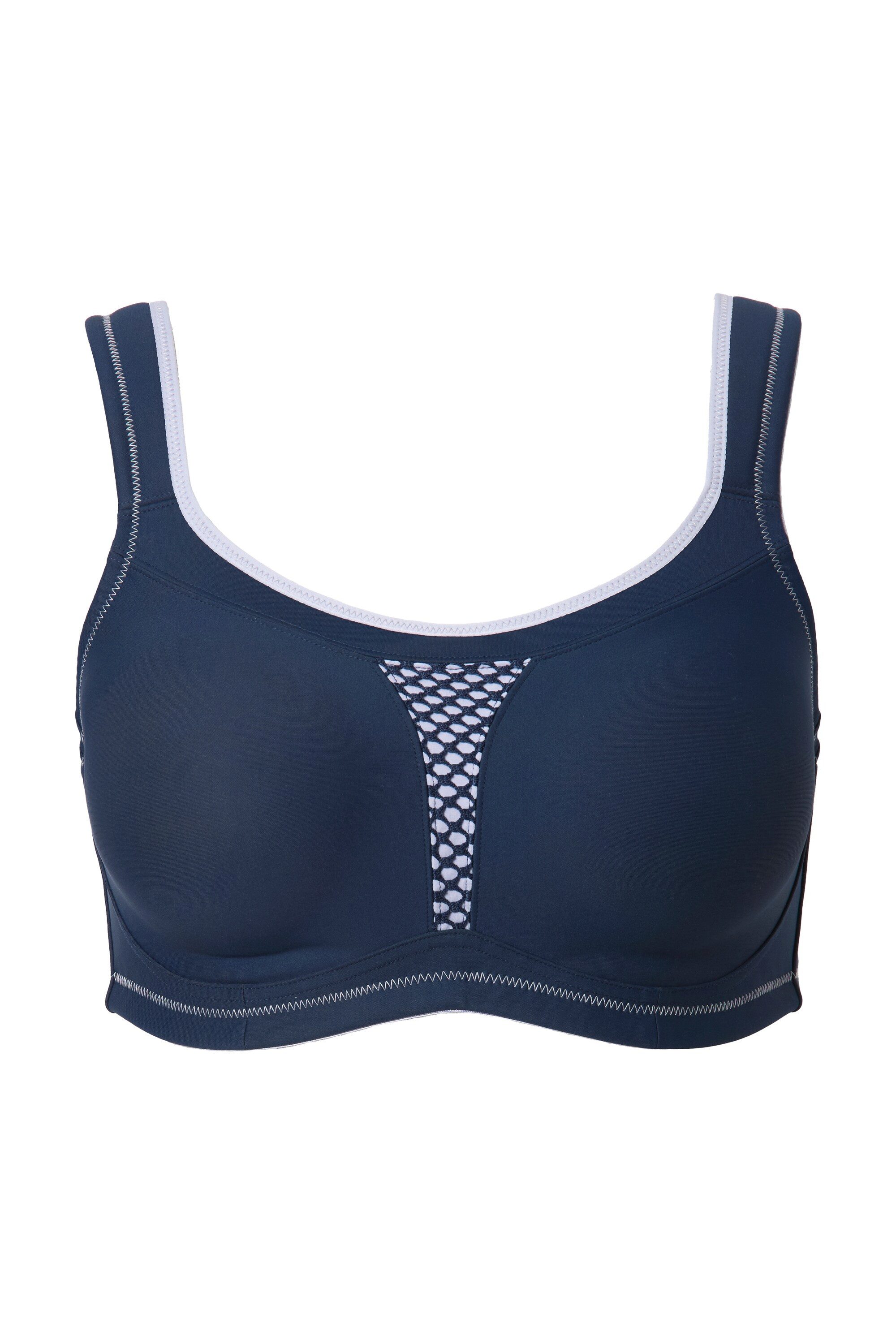 Ulla Popken Sport-BH Sport-BH ohne Bügel Netzeinsatz