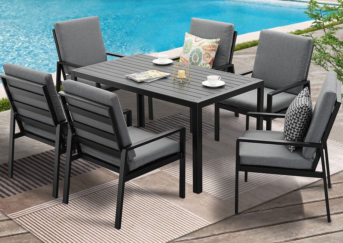 MeXo Gartenlounge-Set Gartenmöbel Set Aluminium, (Garten günstig online kaufen