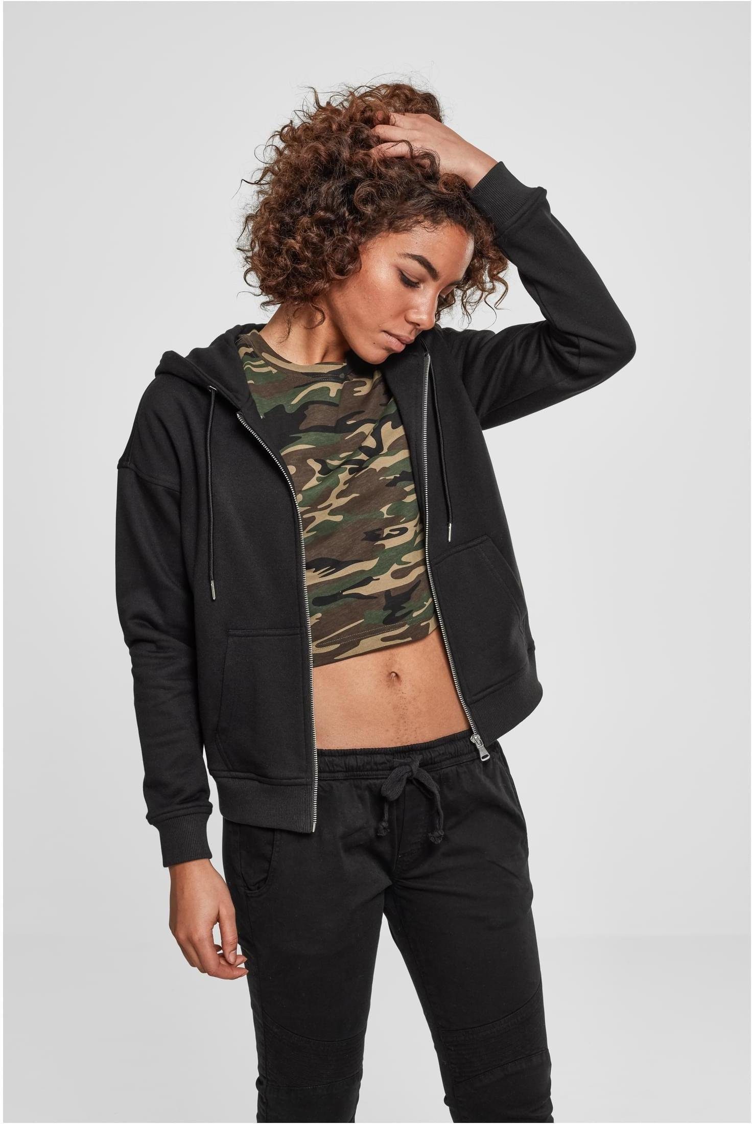 Kapuzensweatjacke Ladies Classic Zip Hoody Kapuzenjacke Damen