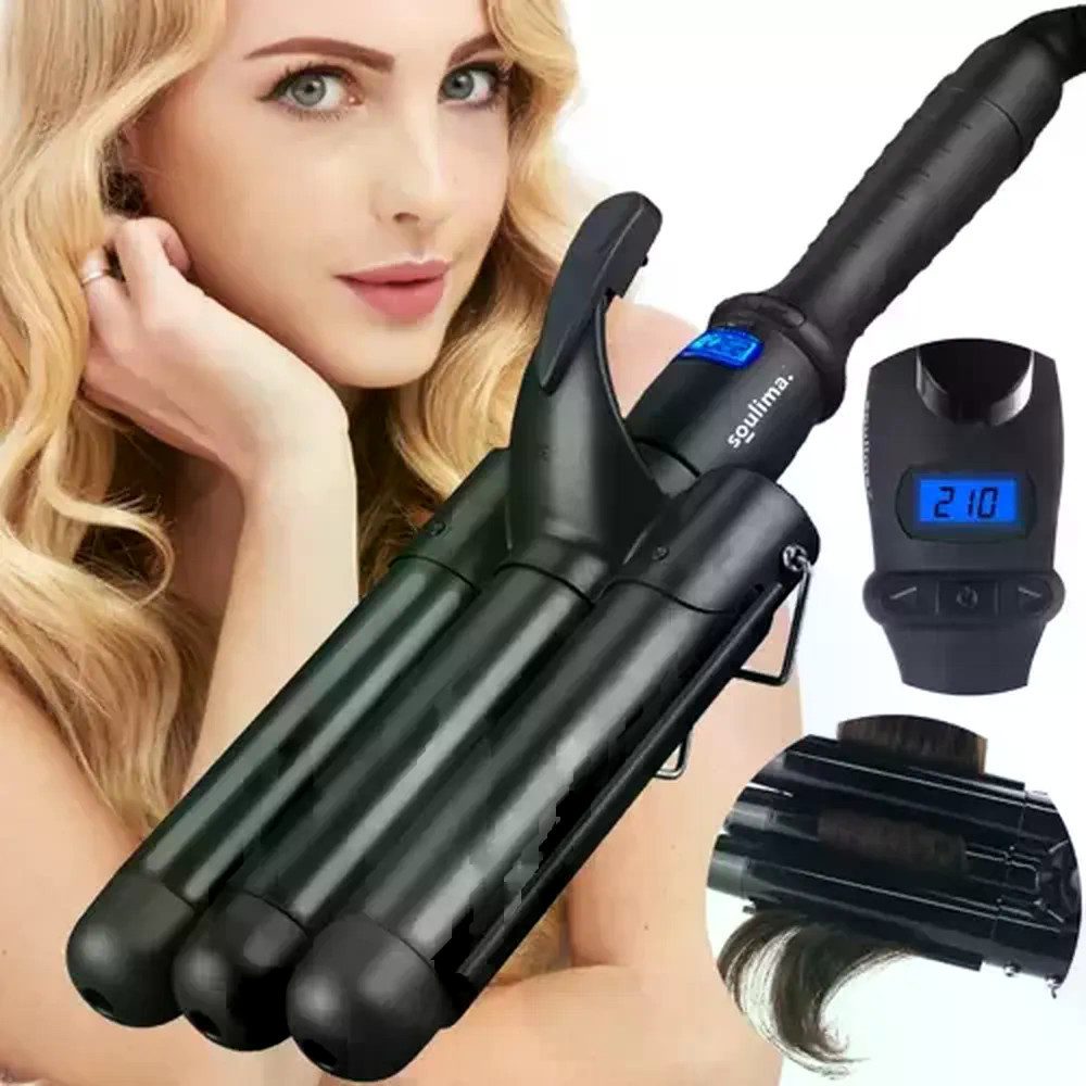 soulima Lockenwickler Lockenstab Welleneisen Lockenwickler, 1 tlg., Aufheizzeit von maximal 120 Sekunden für spontanes Styling