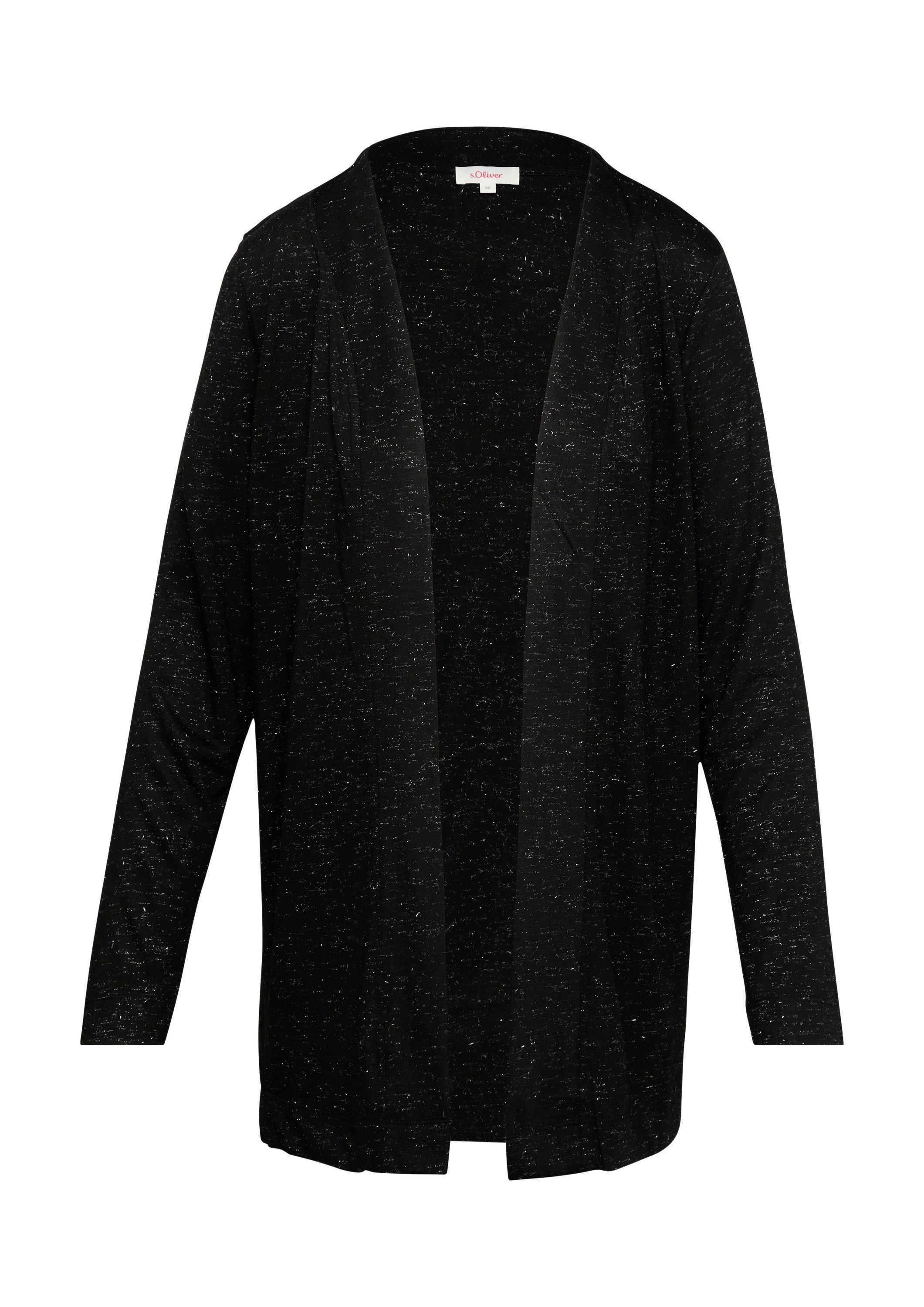 s.Oliver Cardigan Indoor-Jacke Langer Cardigan mit Glitzergarn günstig online kaufen