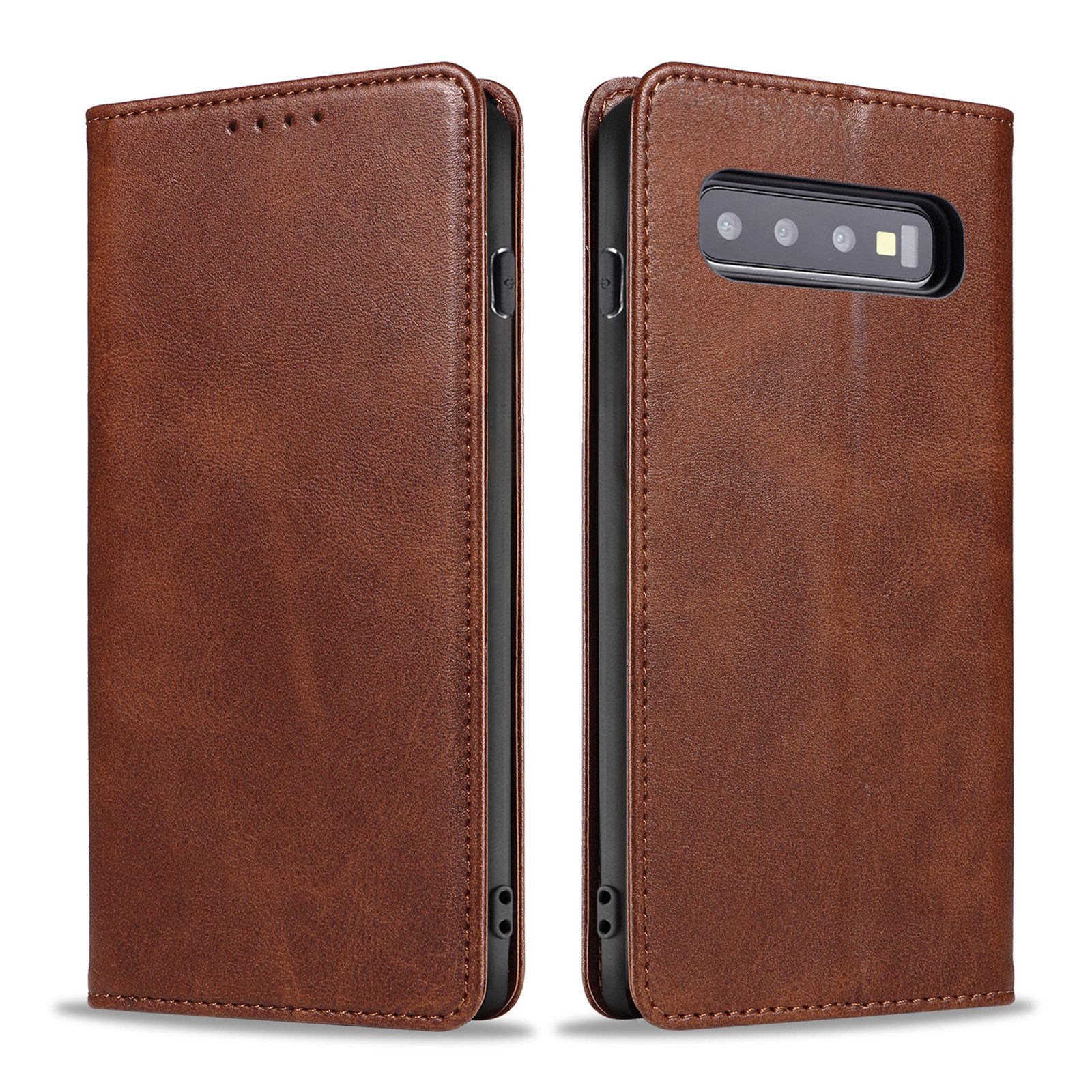 Tec-Expert Handyhülle Tasche Hülle für Samsung Galaxy S10 6.1 Zoll, 6.1", Cover Klapphülle Case mit Kartenfach Fliphülle aufstellbar