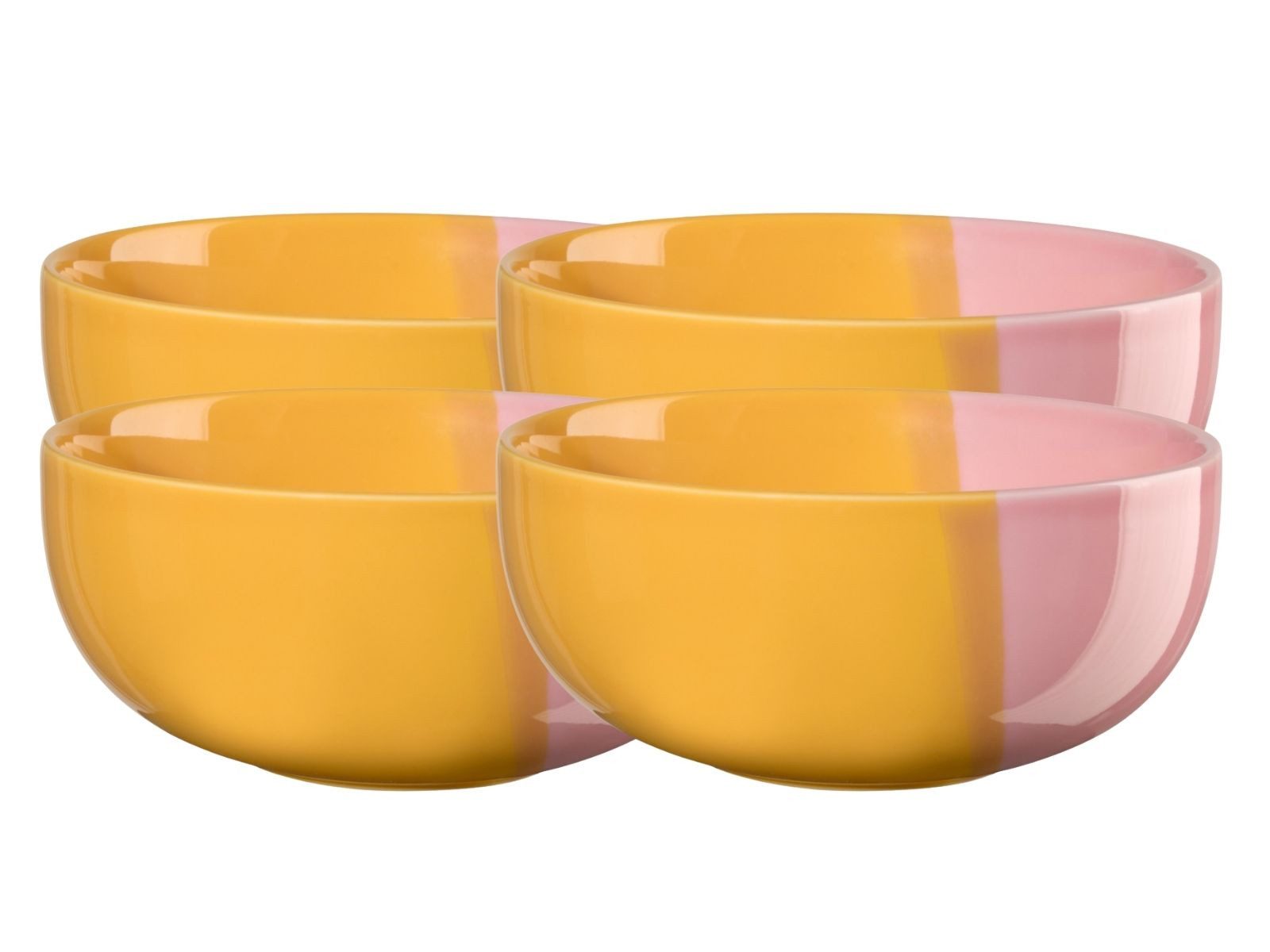 ASA SELECTION Schale joy Schale passion fruit smoothie 15,5cm Set4, Porzellan, (Schüsseln & Schalen)