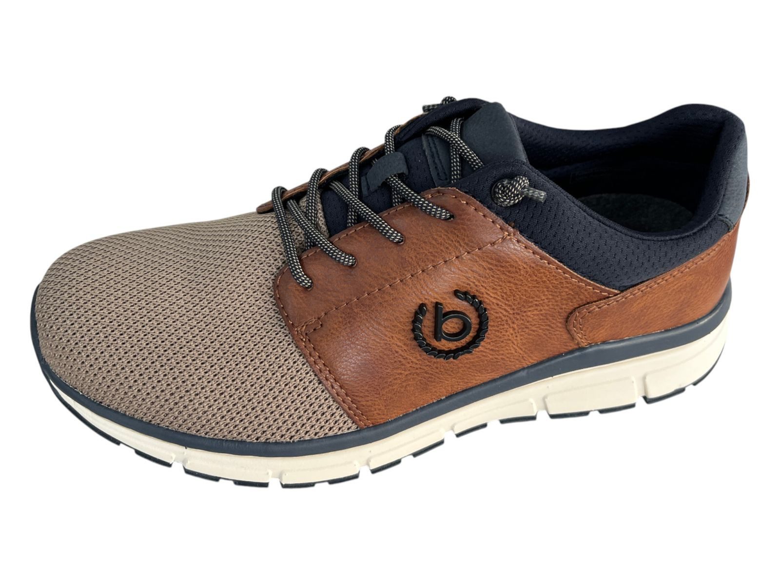 bugatti Bugatti Herren Sneaker Slipper 332-AOS61-6950-1463 taupe / cognac Slipper