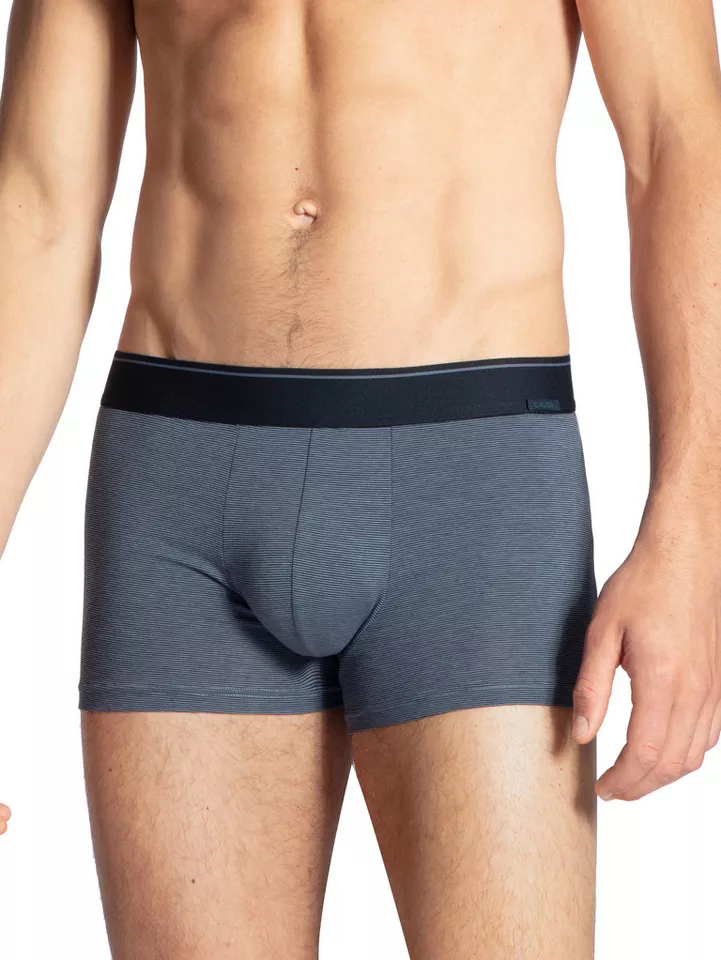 CALIDA Boxer Cotton Stretch Baumwoll-Mix, gestreift, Single Jersey, elastisch
