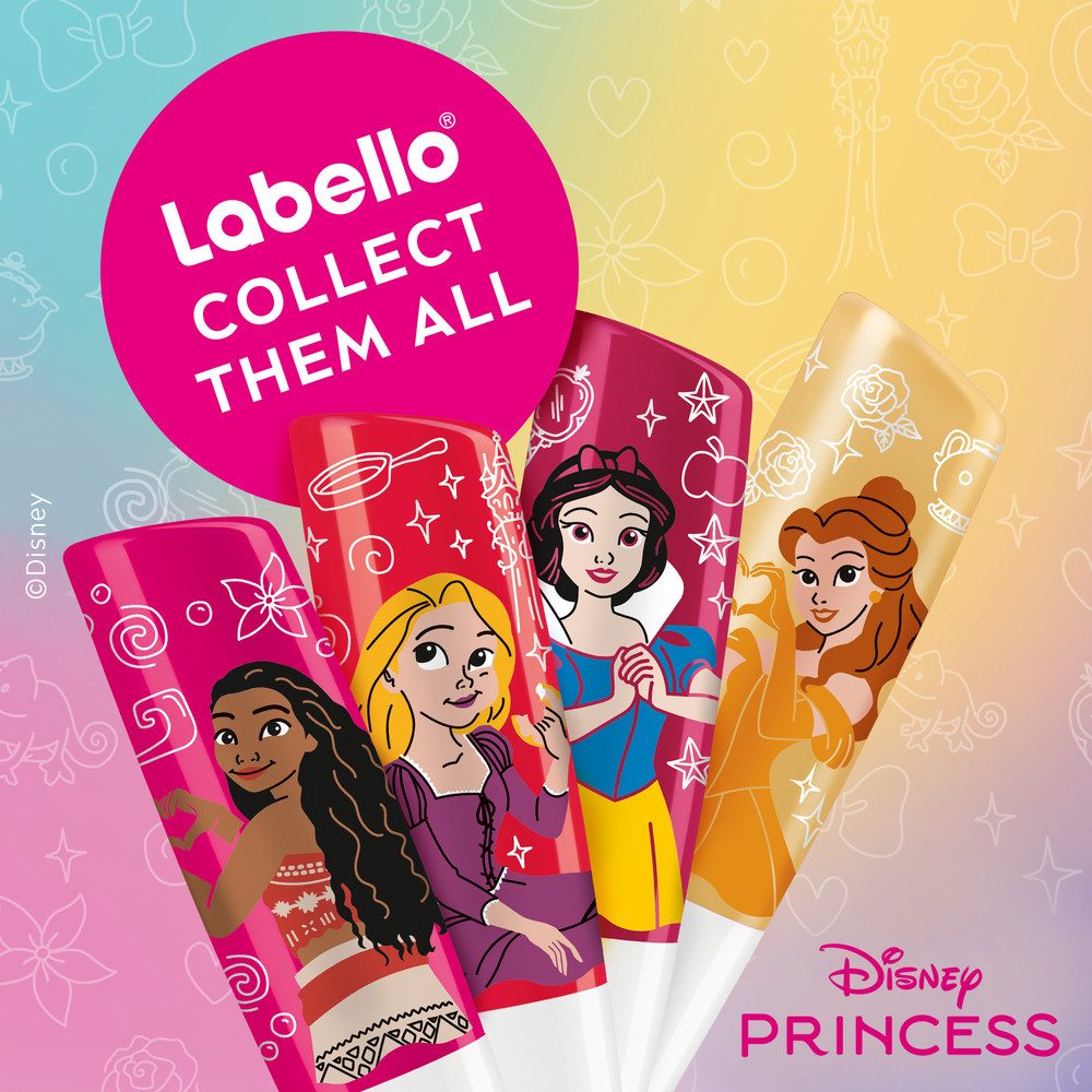 Labello Lippenpflegestift LIMITED DISNEY PRINCESS EDITION Lippenpflegeset (4-teilig), 4-tlg.