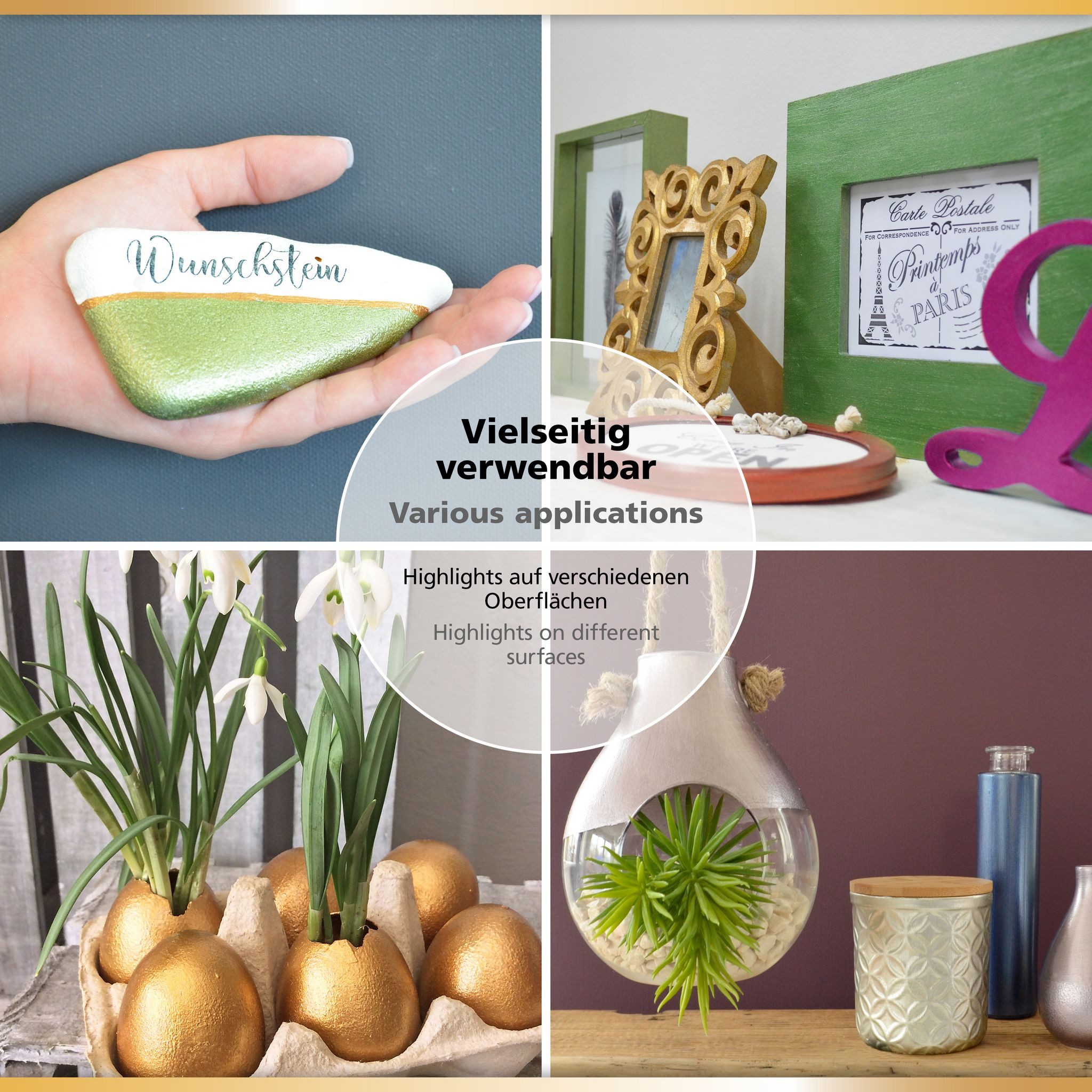 Viva Decor Acrylfarbe ViVA DECOR Maya Gold 45ml - Rosé-Gold – Bild 4 von 5