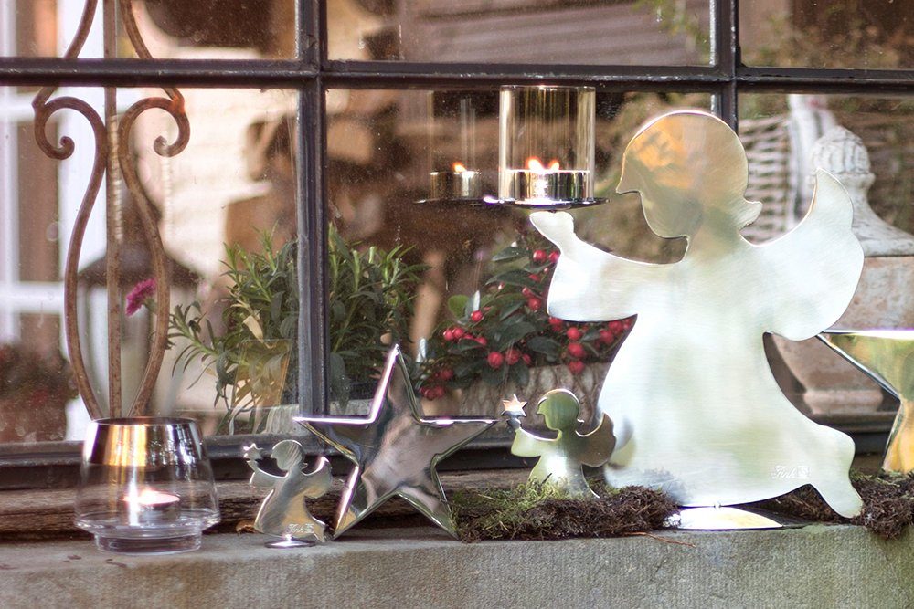 Fink Kerzenleuchter HOLYWORKER, Weihnachtsdeko (1 St), in Form eines Engels günstig online kaufen