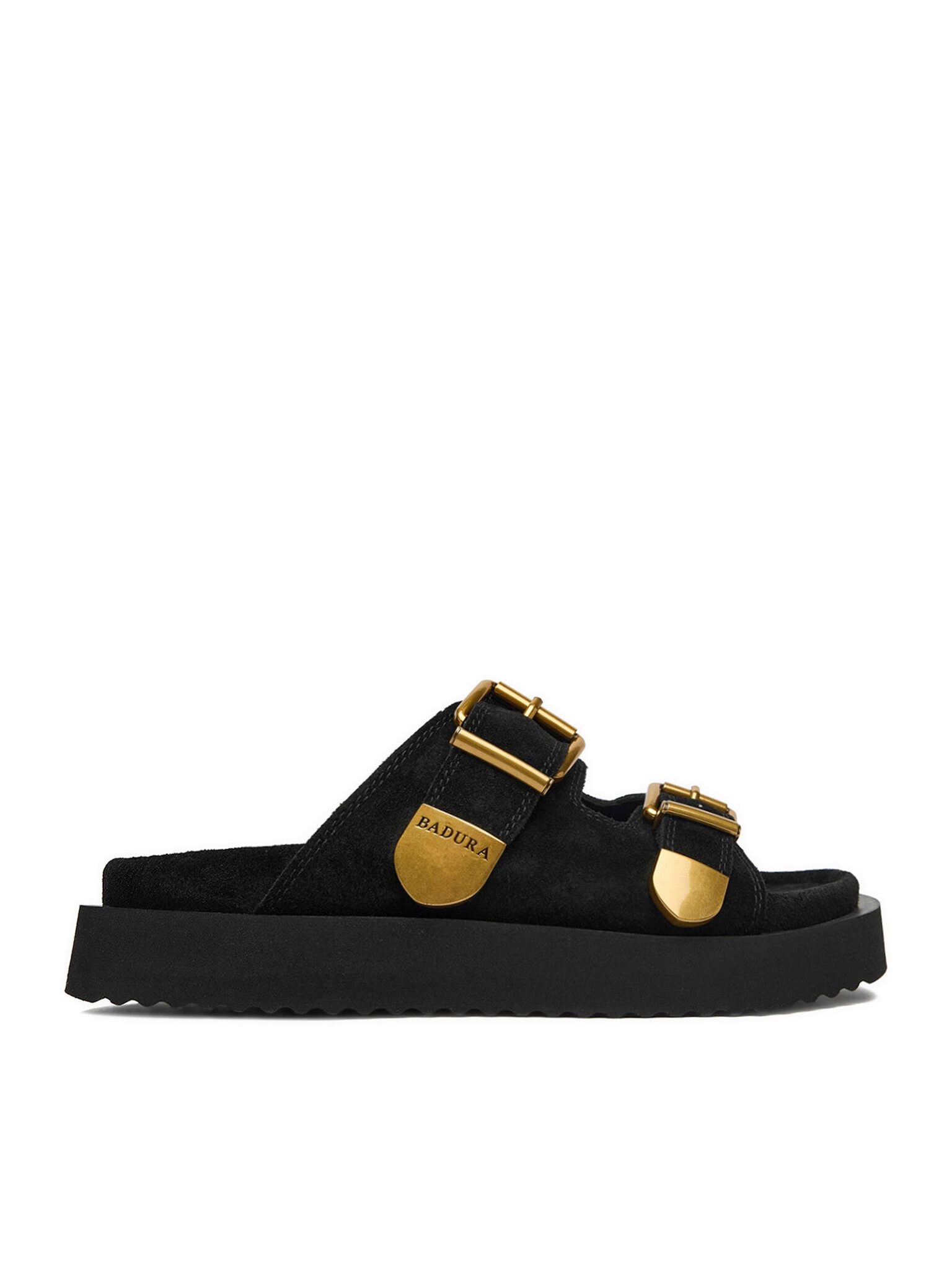 Badura Badura Damen-Flip-Flops Schwarz Badura-CYCLAMEN-80033-25 Schwarz Farbl Badepantolette