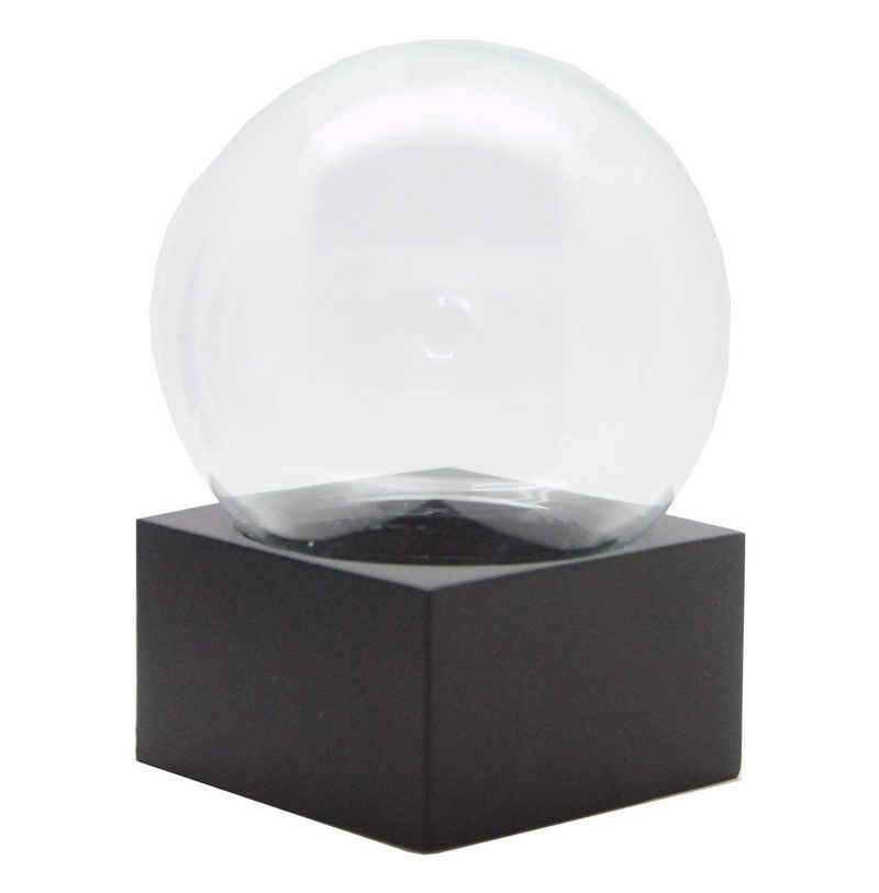 Snowglobe-for-you Schneekugel Schneekugel Bastelset Glas 100 mm breit schwarz eckig