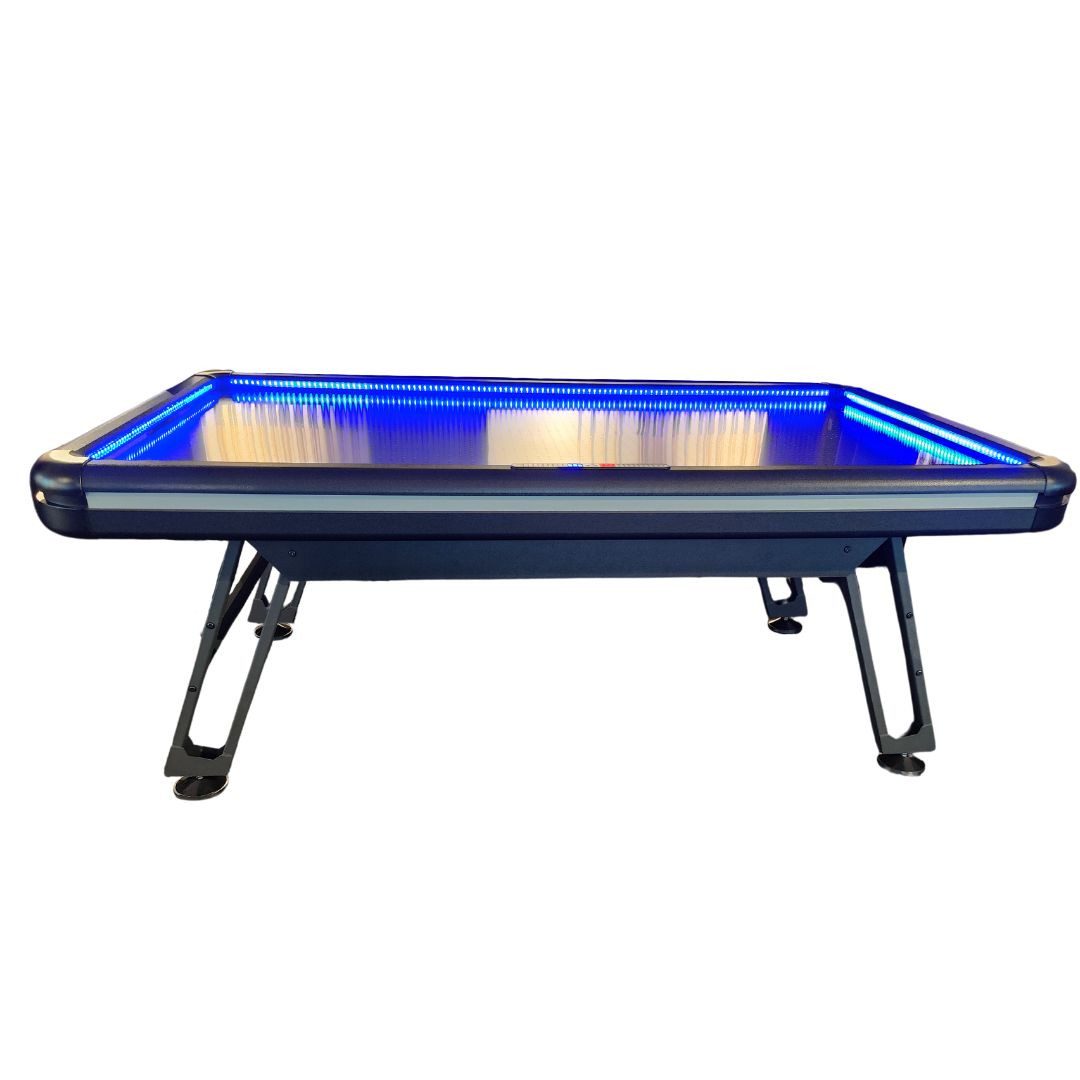 Charlsten Spieltisch Charlsten Airhockey Tisch mit Multi LED Lichteffekten 7ft