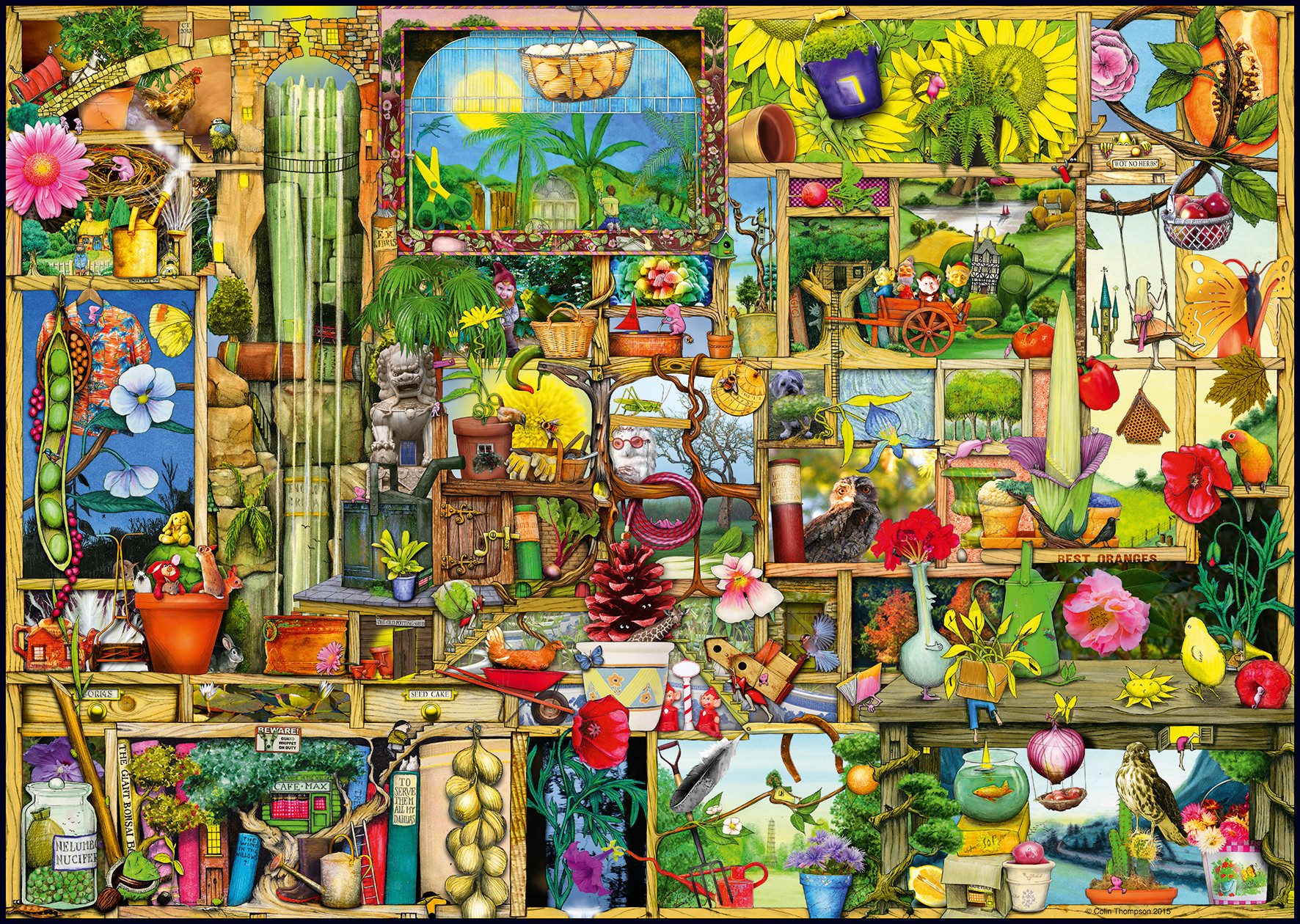 Ravensburger Puzzle Colin Thompson, CuRios CupBoards, Grandioses Gartenrega günstig online kaufen