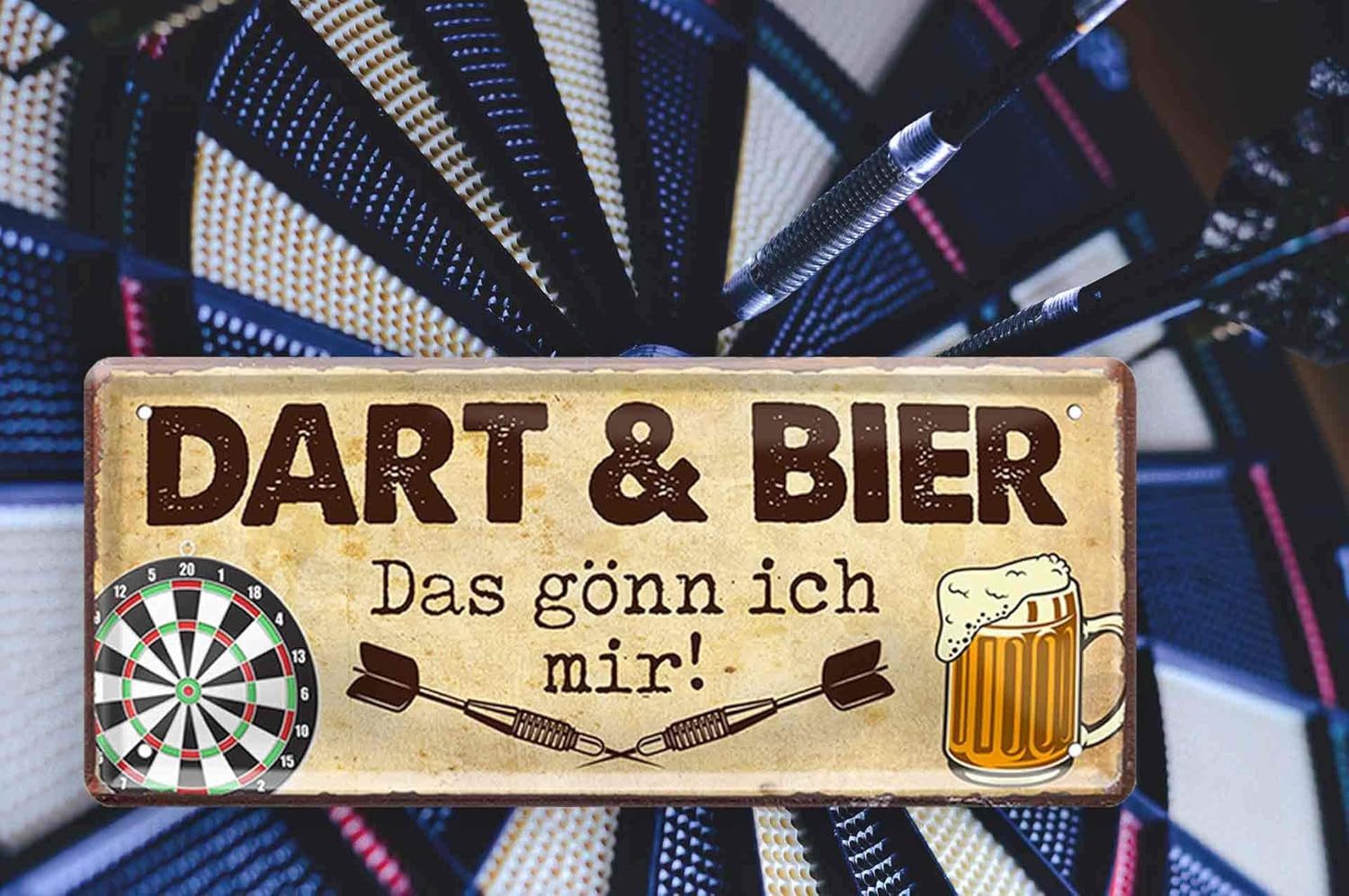 schilderkreis24 Metallschild Dart & Bier günstig online kaufen