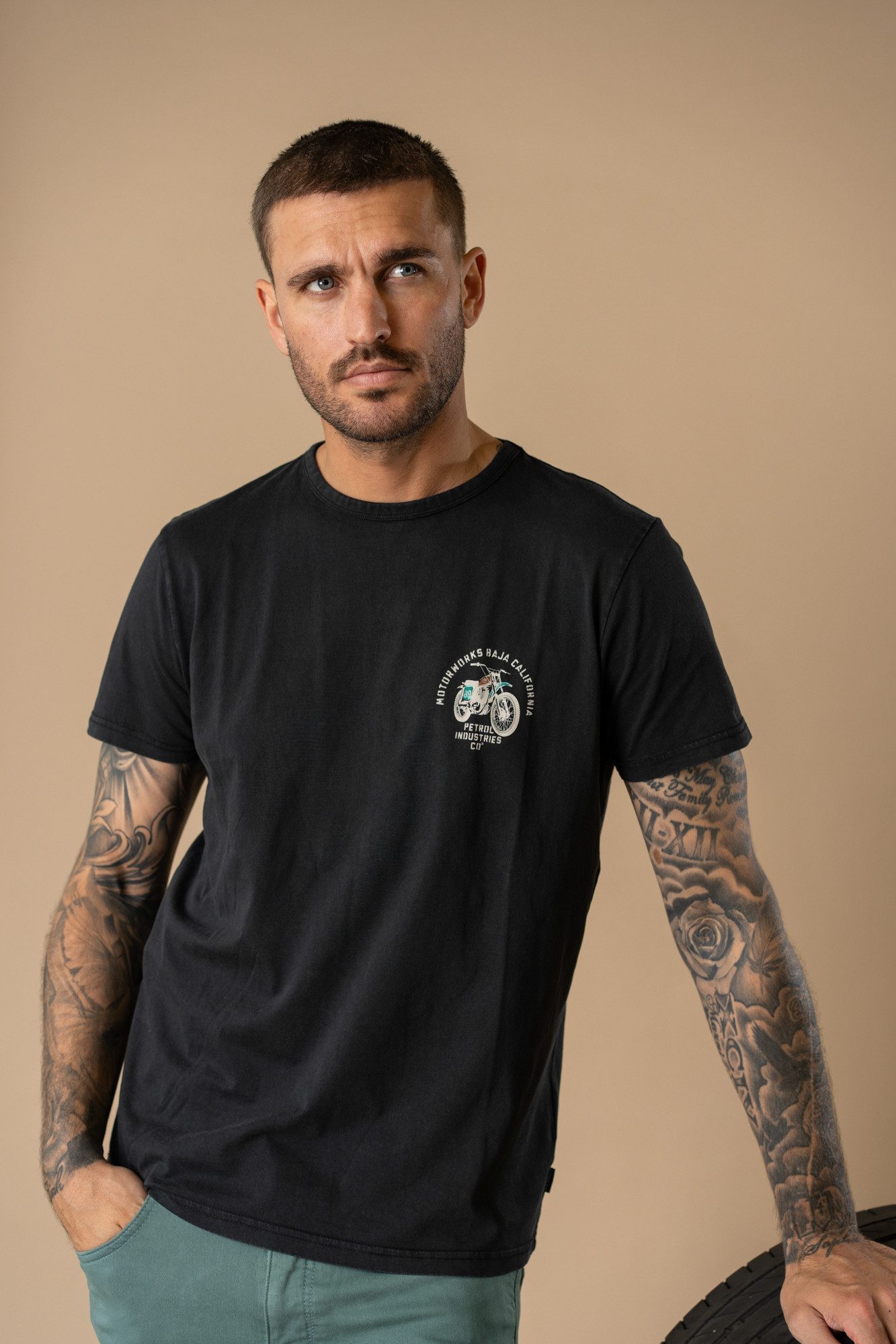 Petrol Industries T-Shirt Men T-Shirt Claic Print mit Logo Print