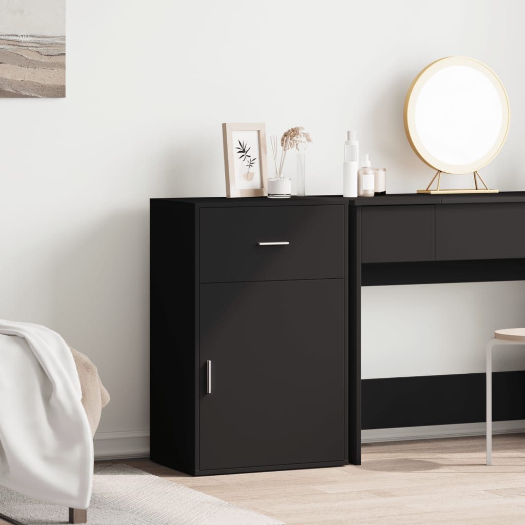 vidaXL Beistellschrank Beistellschrank Schwarz 56,5x39x90 cm günstig online kaufen