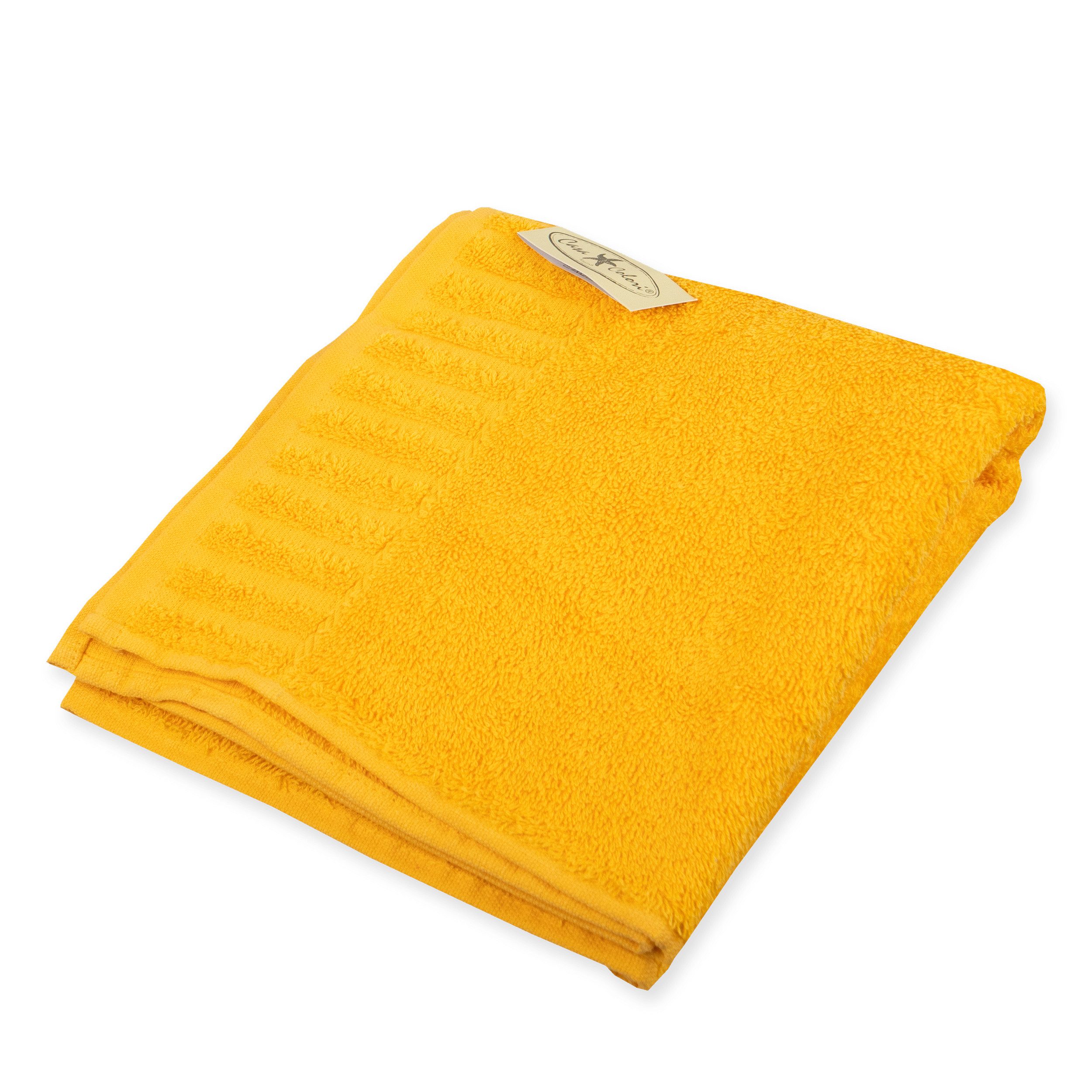 Casa Colori Handtuch Uni, Frottier (1-St), Hohe Farbbrillanz, Einfache Pfle günstig online kaufen