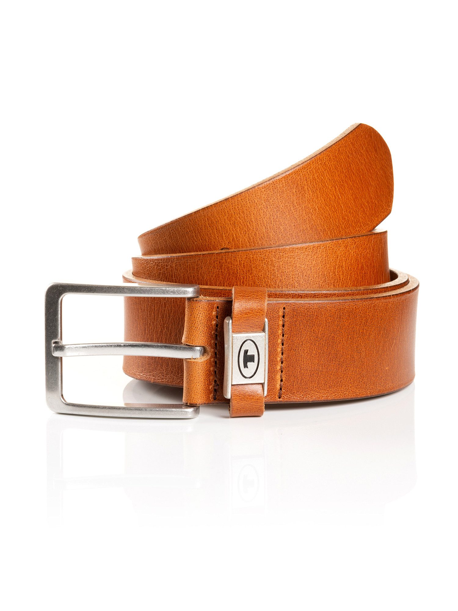 TOM TAILOR Ledergürtel TTCOREY 4 cm breiter Herrengürtel, ideal zu Jeans und Chino, bis Gr. 120