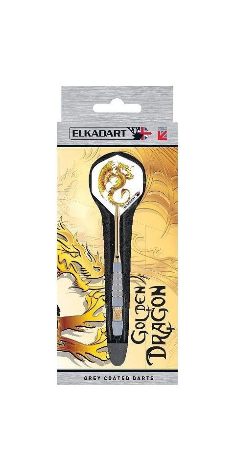 Elkadart Softdarts ELKADART Golden Dragon, Soft Dart, 18 Gramm, Messing beschichtet, Komplettsatz